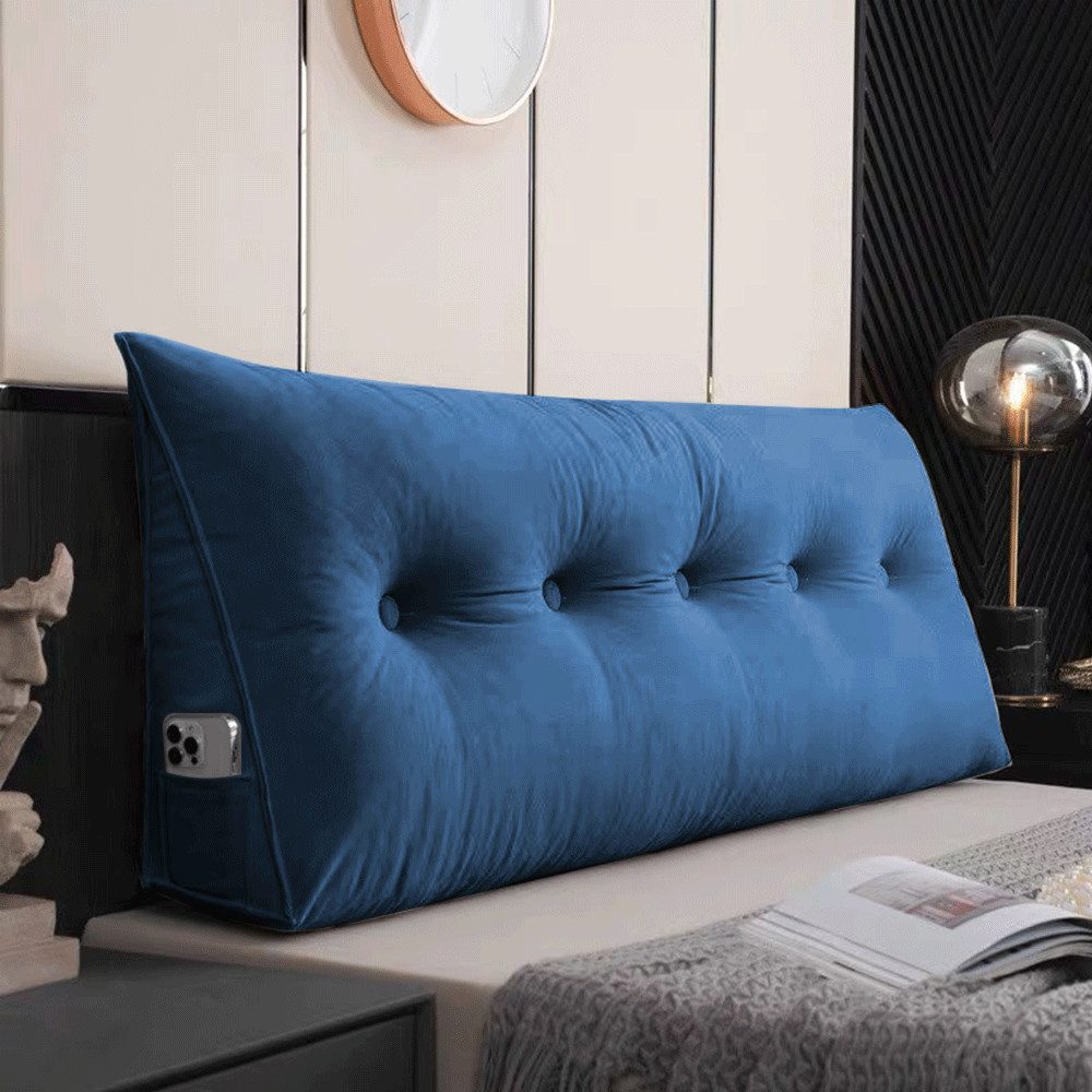 JEOBEST Rückenkissen Dreieckiges Lesekissen, Keilkissen mit Seitenfach, 1-t günstig online kaufen