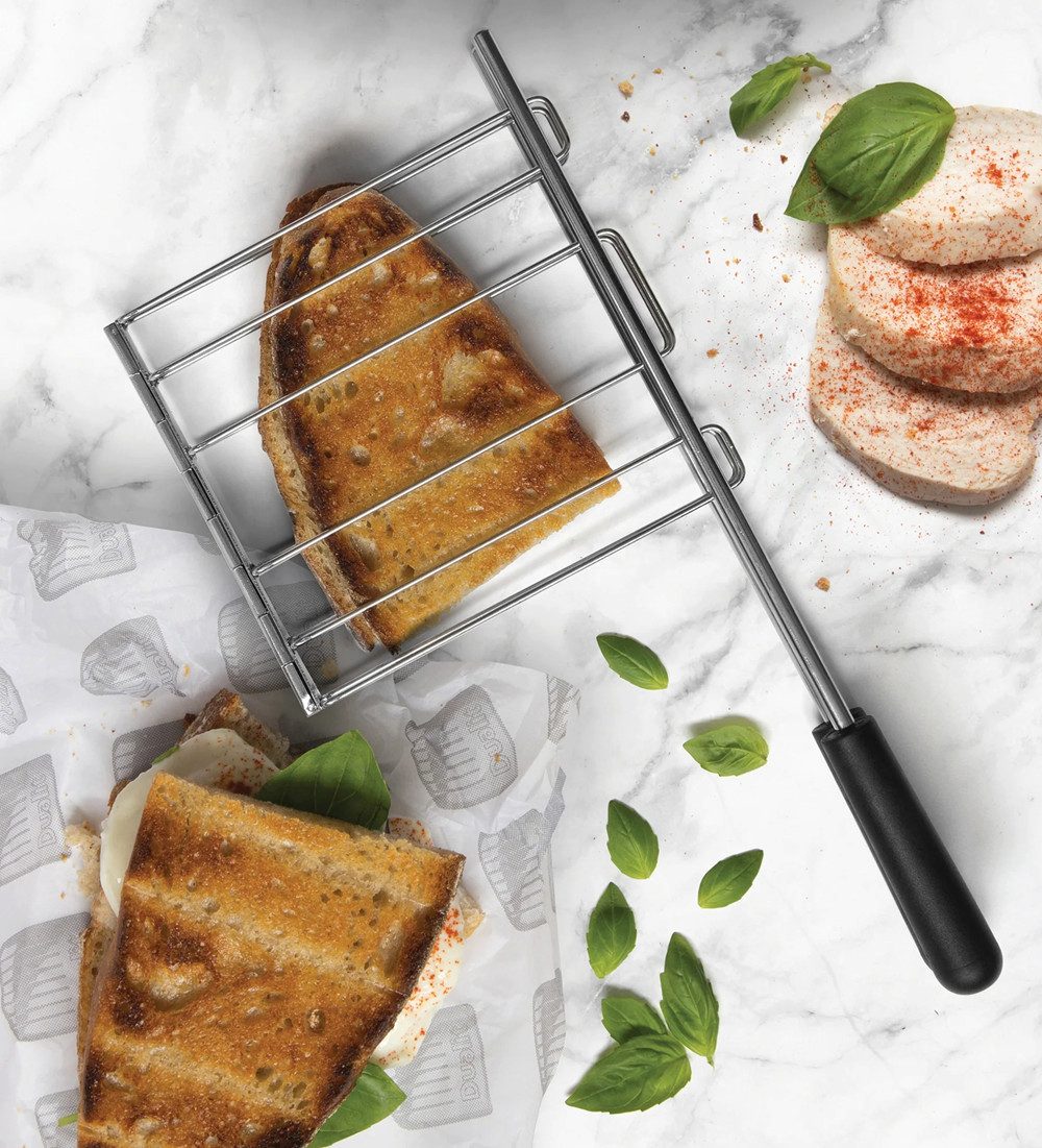 Dualit Toaster Dualit Paket 3, 2er Toaster mit Brötchenaufsatz und 2 Sandwichzangen
