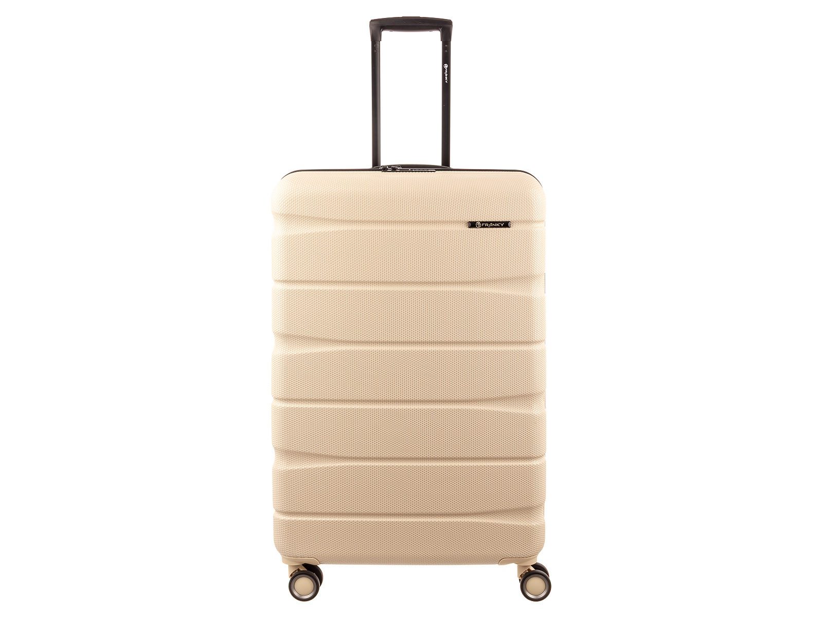 Franky Handgepäckkoffer ABS13 76er Trolley Hartschale, 4 Rollen, Dehnfalte