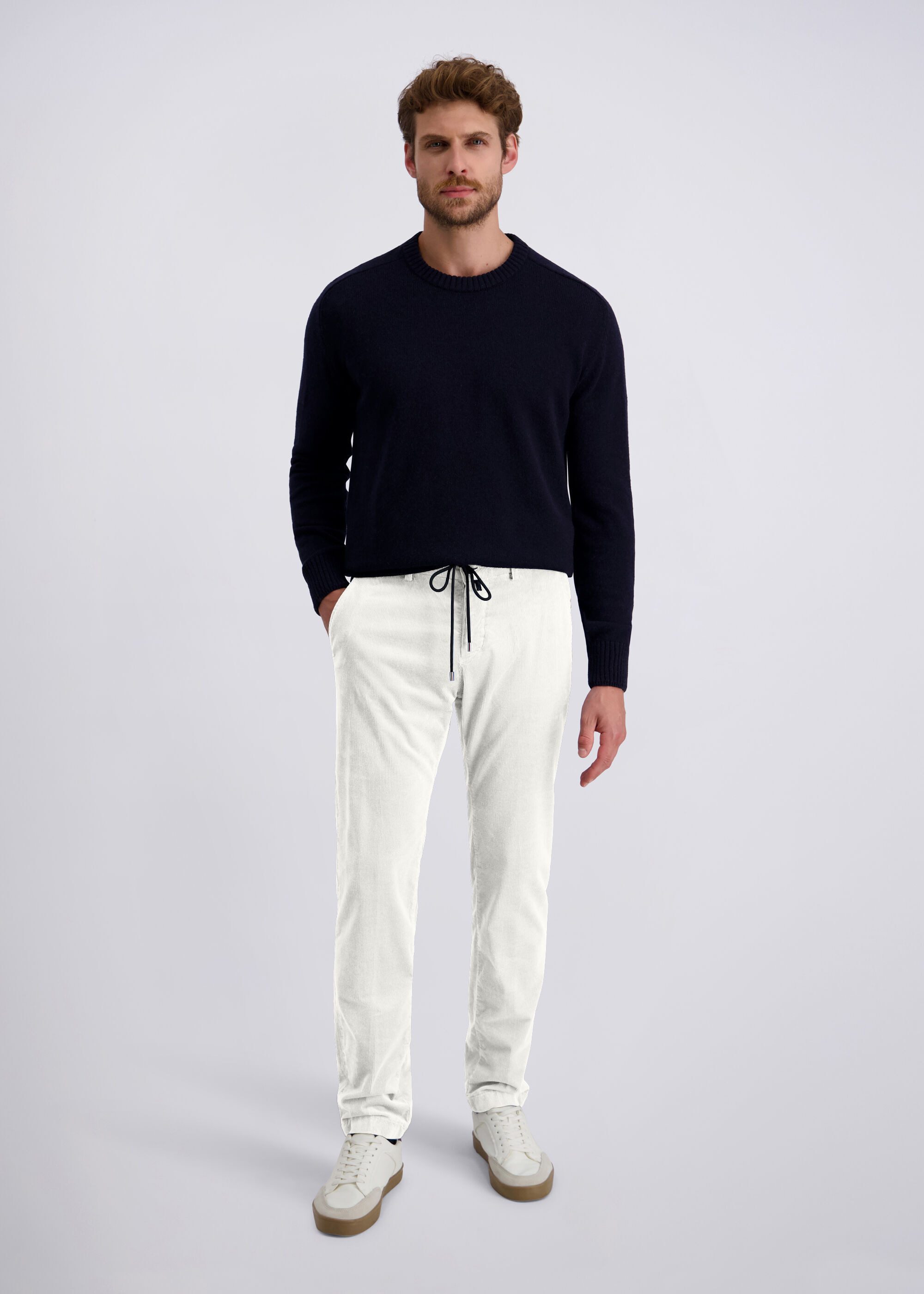 Pierre Cardin Chinohose Confolens (1-tlg) mit Kordelzugdetail