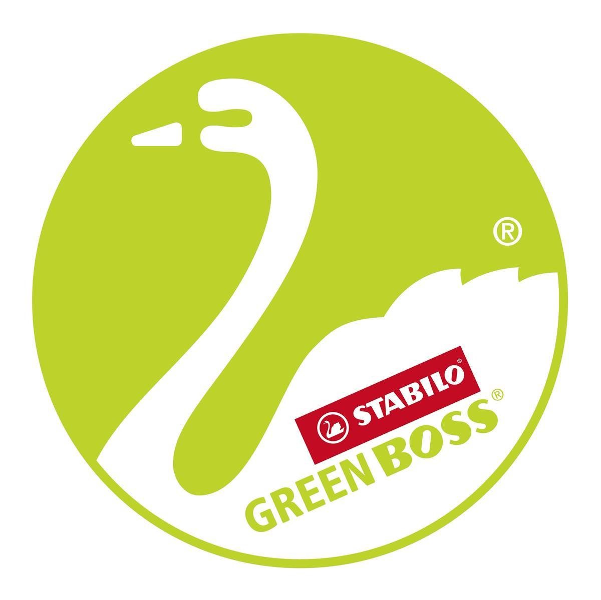 STABILO Marker STABILO GREEN BOSS Textmarker - 2+5 mm - 4er Tischset