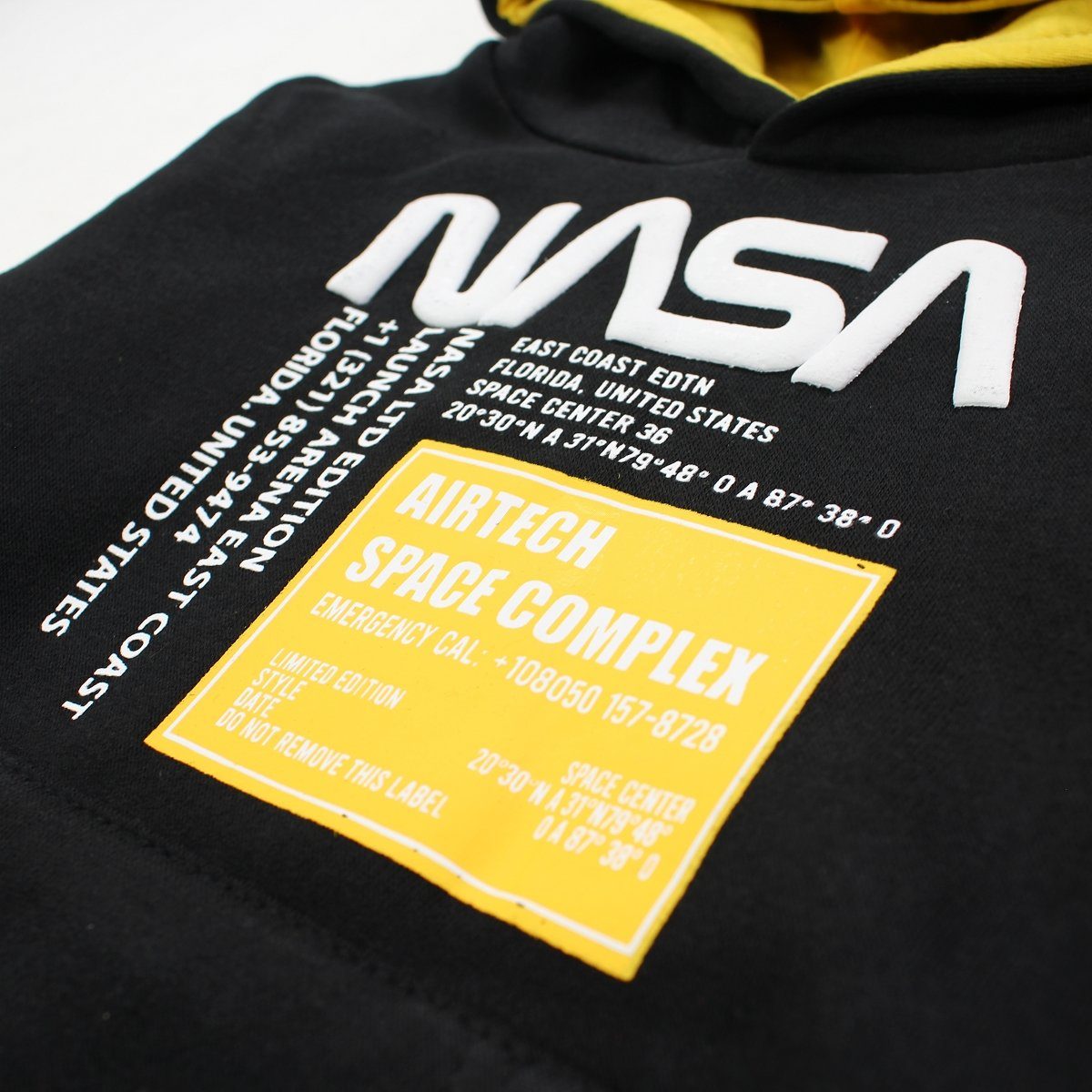 NASA Hoodie NASA Space Center Jungen Kapuzen Hoodie Pullover Gr. 104 bis 164