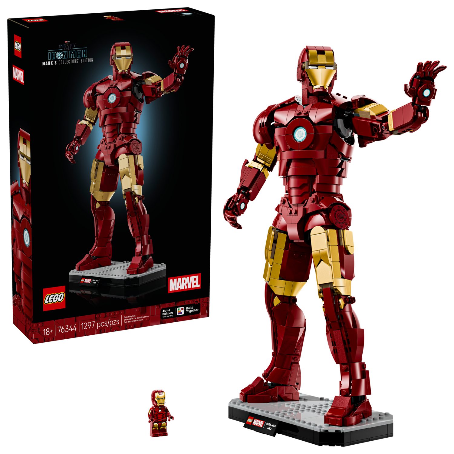 LEGO® Marvel 76344 Iron Man Mark 3 Sammleredition Spielbausteine, (Set, 129 günstig online kaufen