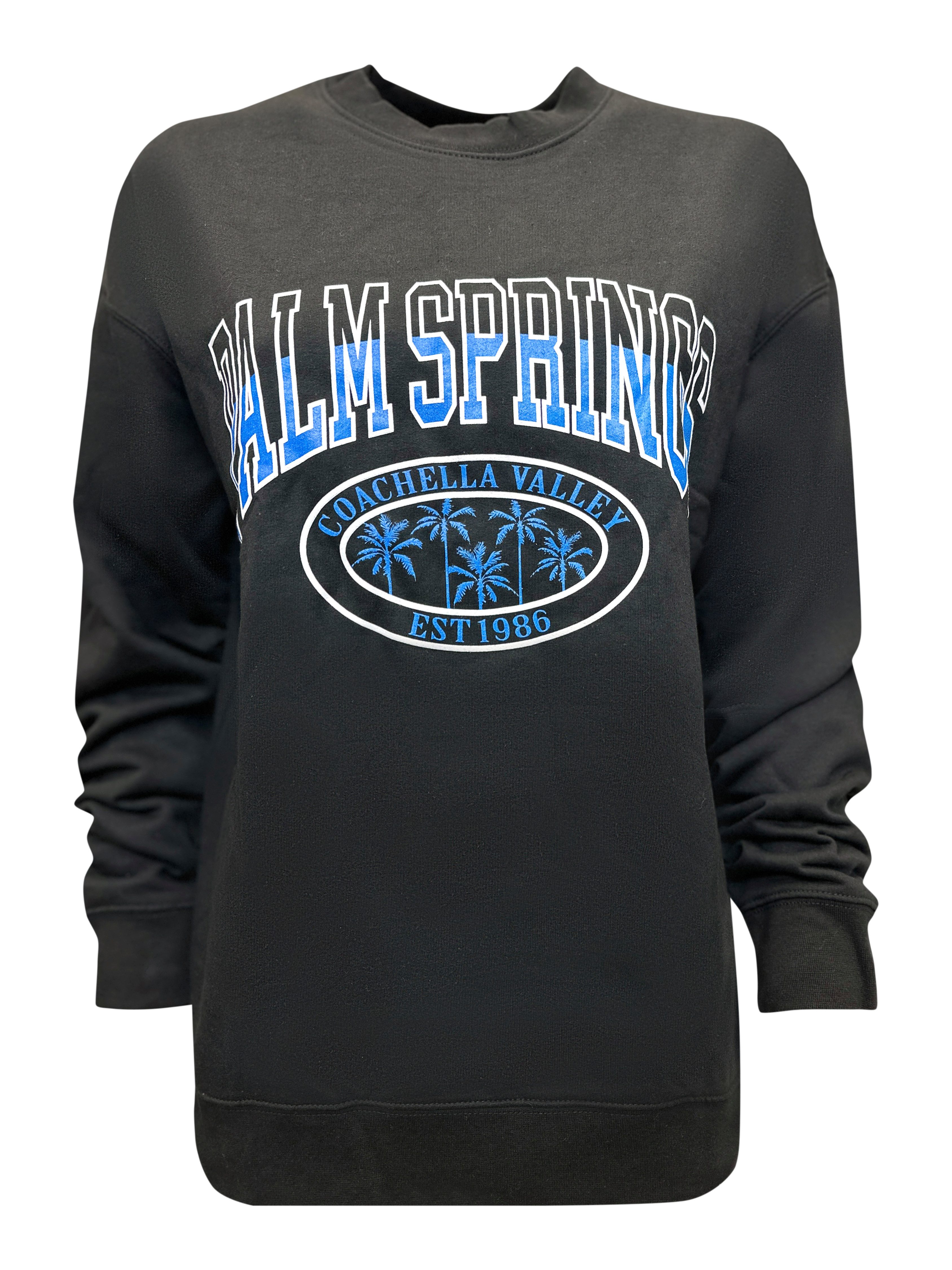 Sweatshirt Worldclassca Damen Oversized Sweatshirt Sweater Shirt PALM SPRINGS