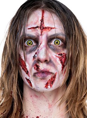 Maskworld Theaterschminke Make-up Set Exorzist, Halloween Schminkset mit optimal aufeinander abgestimmten Komponenten