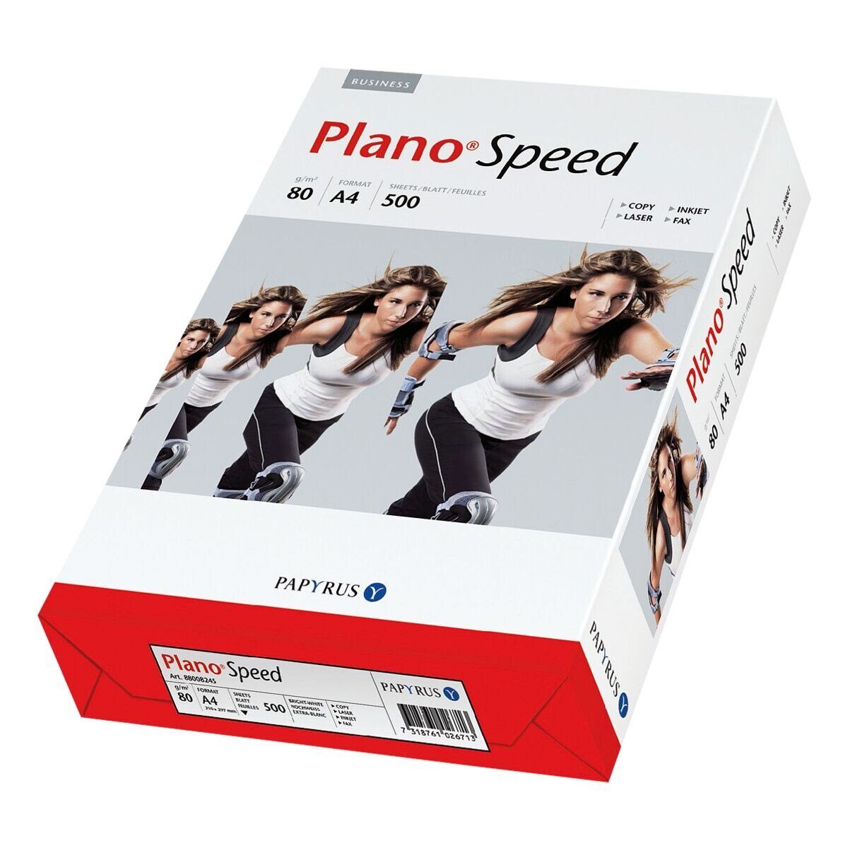 PLANO Druckerpapier Plano Speed, Format DIN A4, 80 g/m², 148 CIE, 500 Blatt