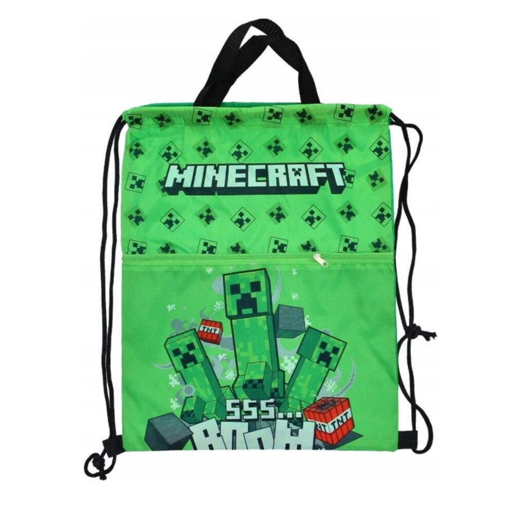 Minecraft Turnbeutel Minecraft Boom Deluxe Sporttasche, Gymbag 45 cm (1-tlg) – Bild 3 von 4