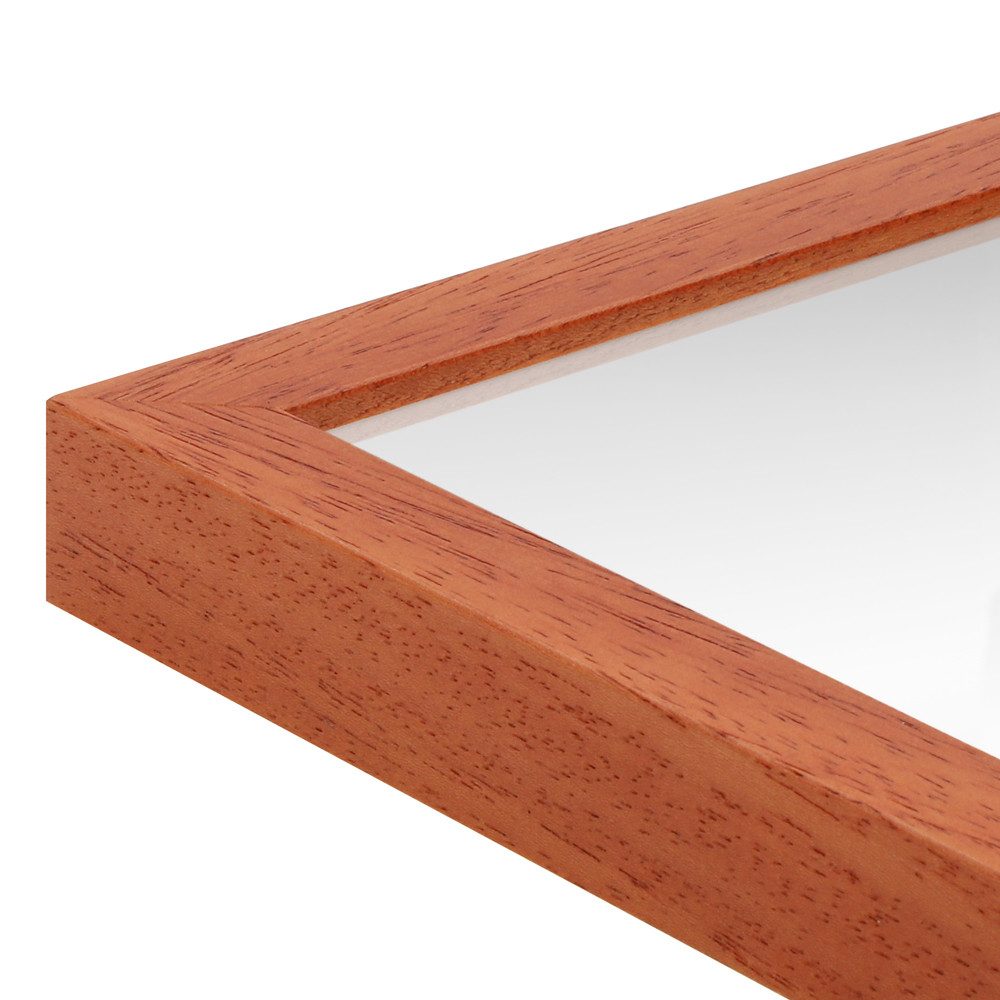 WANDStyle Wandspiegel H960, Kirschbaum-Optik, aus Massivholz im Stil Modern