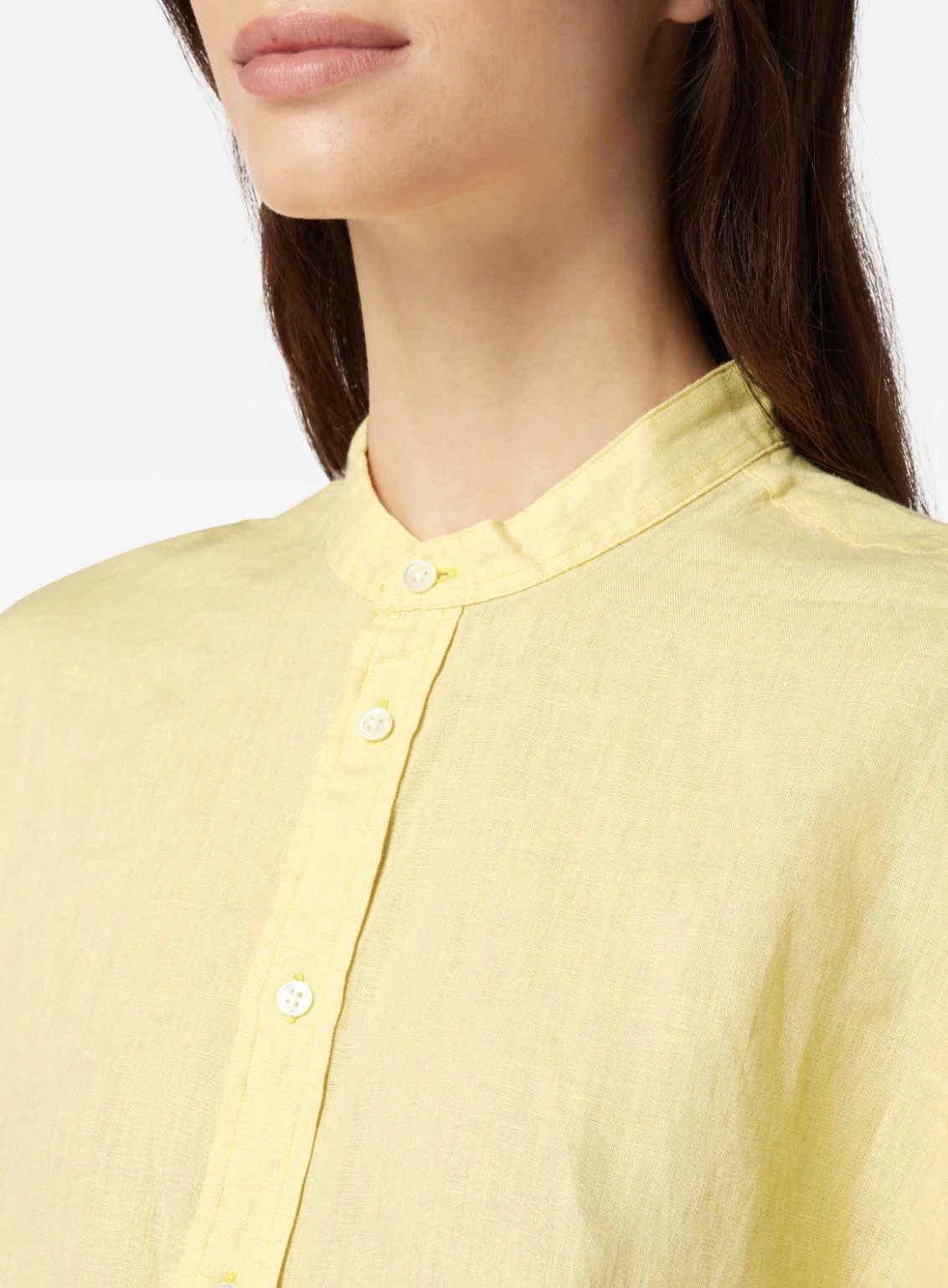 Polo Ralph Lauren Leinenhemd Leinen-Bluse Hemd Relaxed Fit Dolman-Ärmel mit angenähten Bündchen – Bild 5 von 5