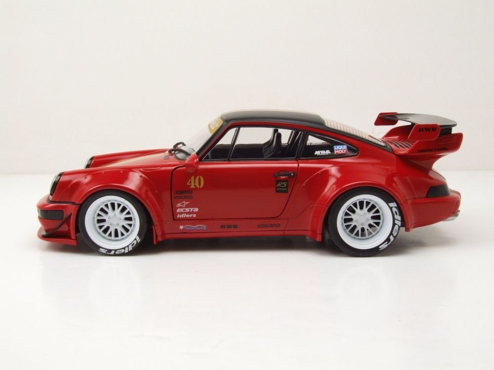 Solido Modellauto Porsche 964 RWB Bodykit 2021 rot, Maßstab 1:18