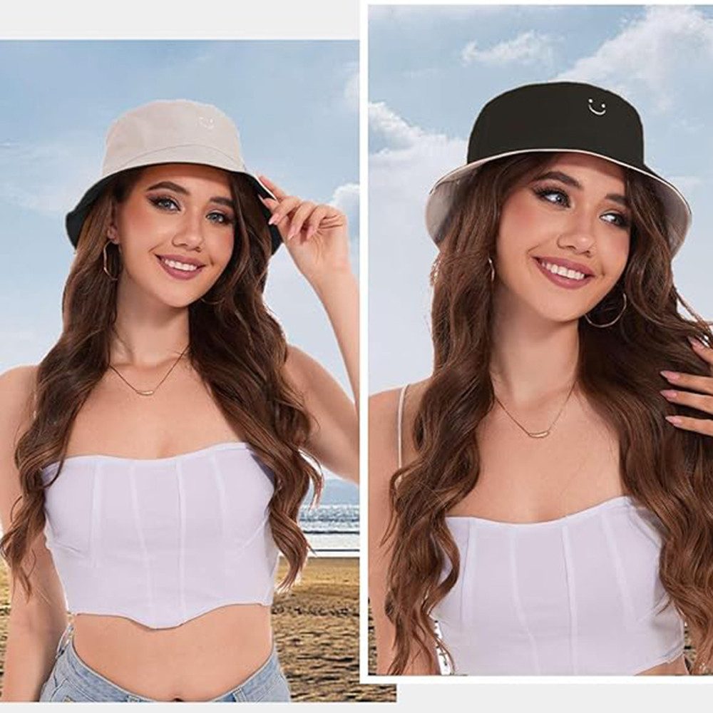 Coonoor Fischerhut Beidseitigem Bucket Hat Smile günstig online kaufen