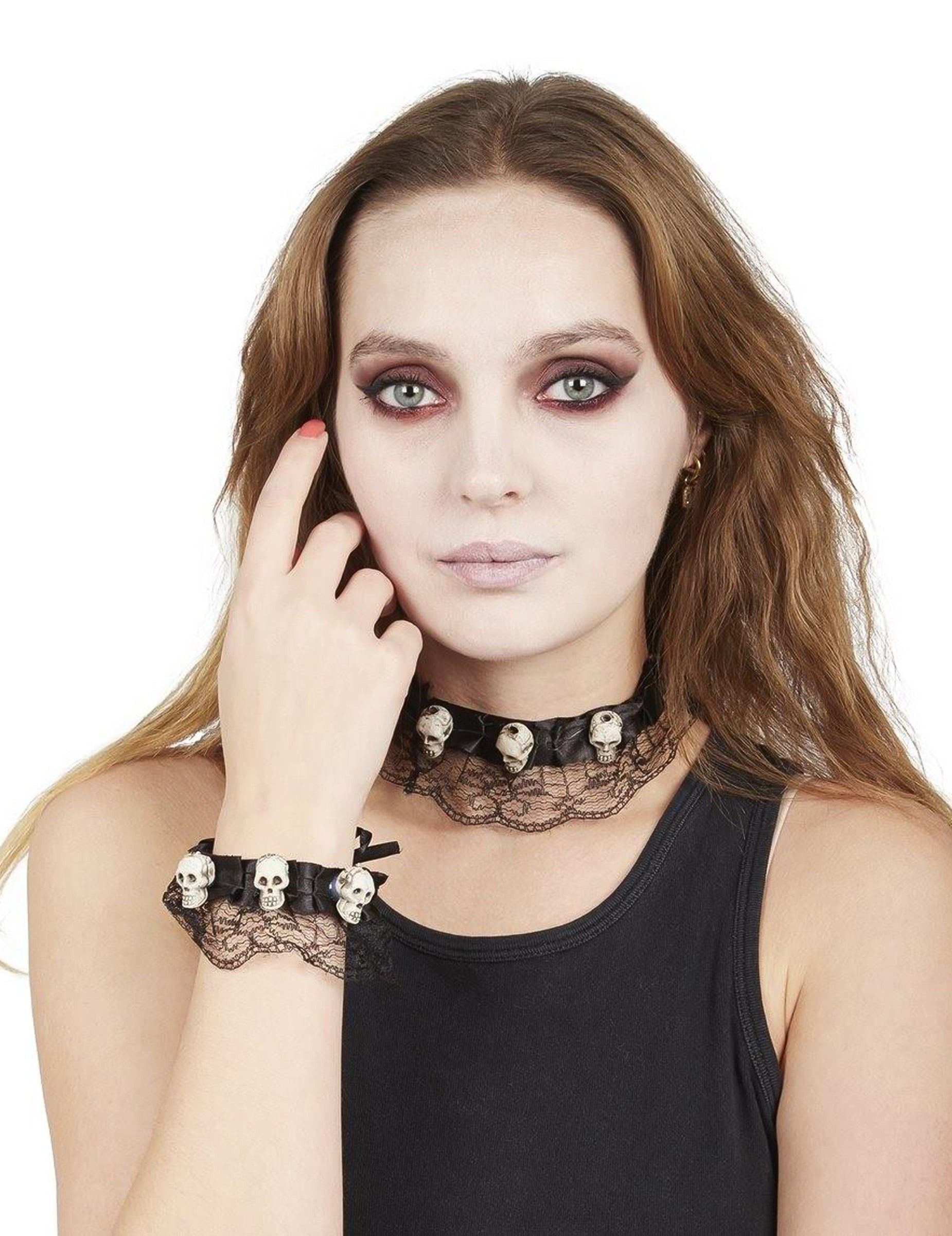 p`tit clown Kostüm Halloween-Halskette und Spitzen-Armband
