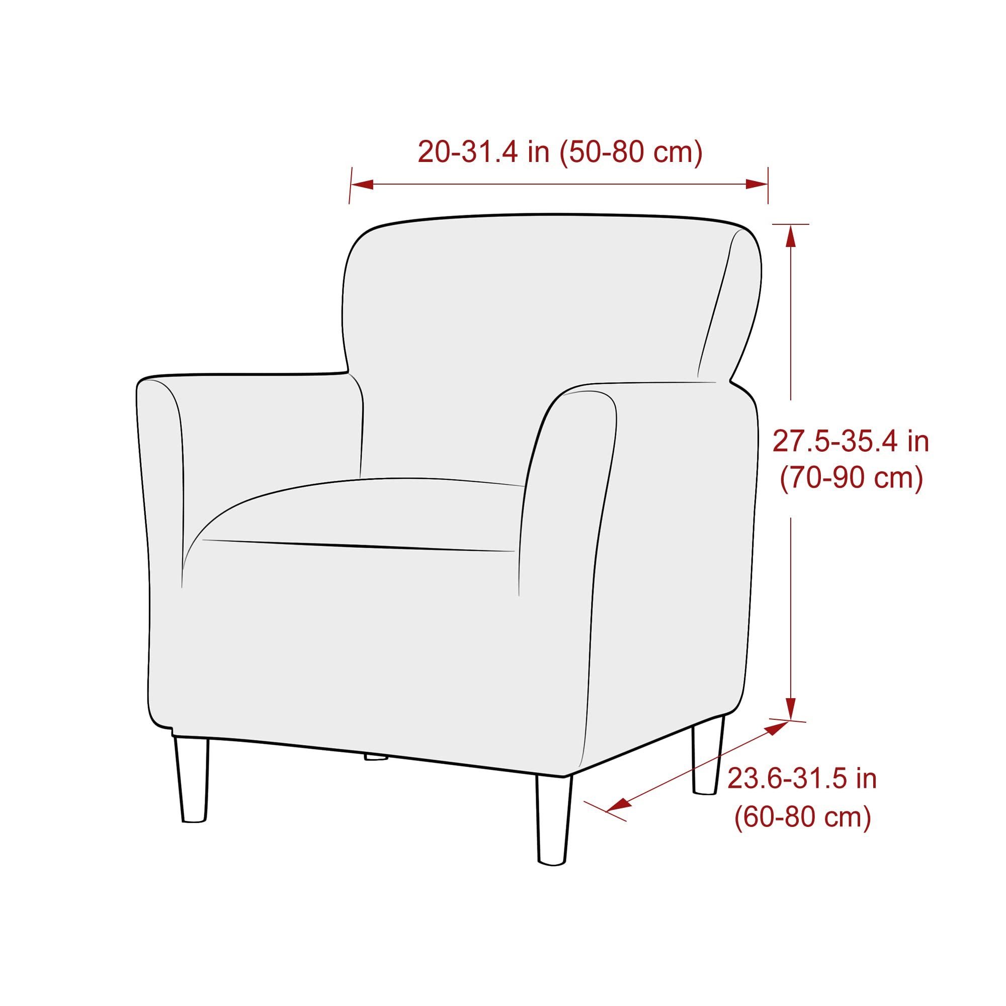Agger Relaxsesselhusse Sesselhusse Bezug, Sessel Überzug mit Armlehnen – Dehnbarer, Sesselbezug Stretch aus Weichem Strickstoff, Waschbarer Bezug
