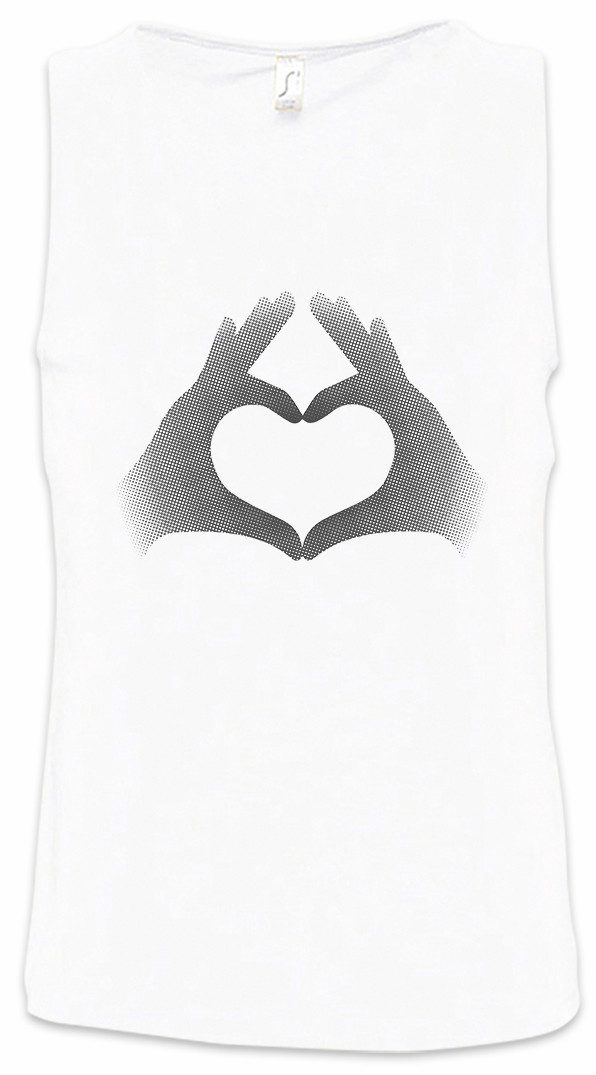 Urban Backwoods Tanktop Finger Heart Ärmelloses T-Shirt Herz Liebe Love Friendzone New Engaged Just Married Couple Paar