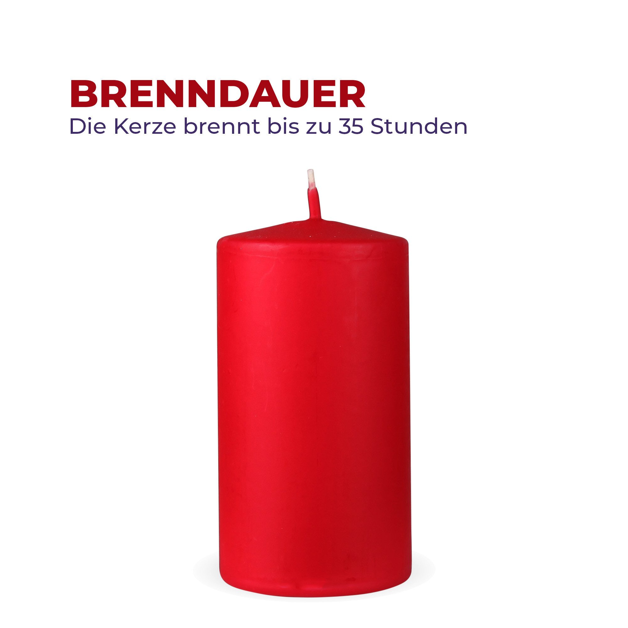 HS Candle Stumpenkerze Säulenkerze Ø7cm (4-tlg), günstig online kaufen
