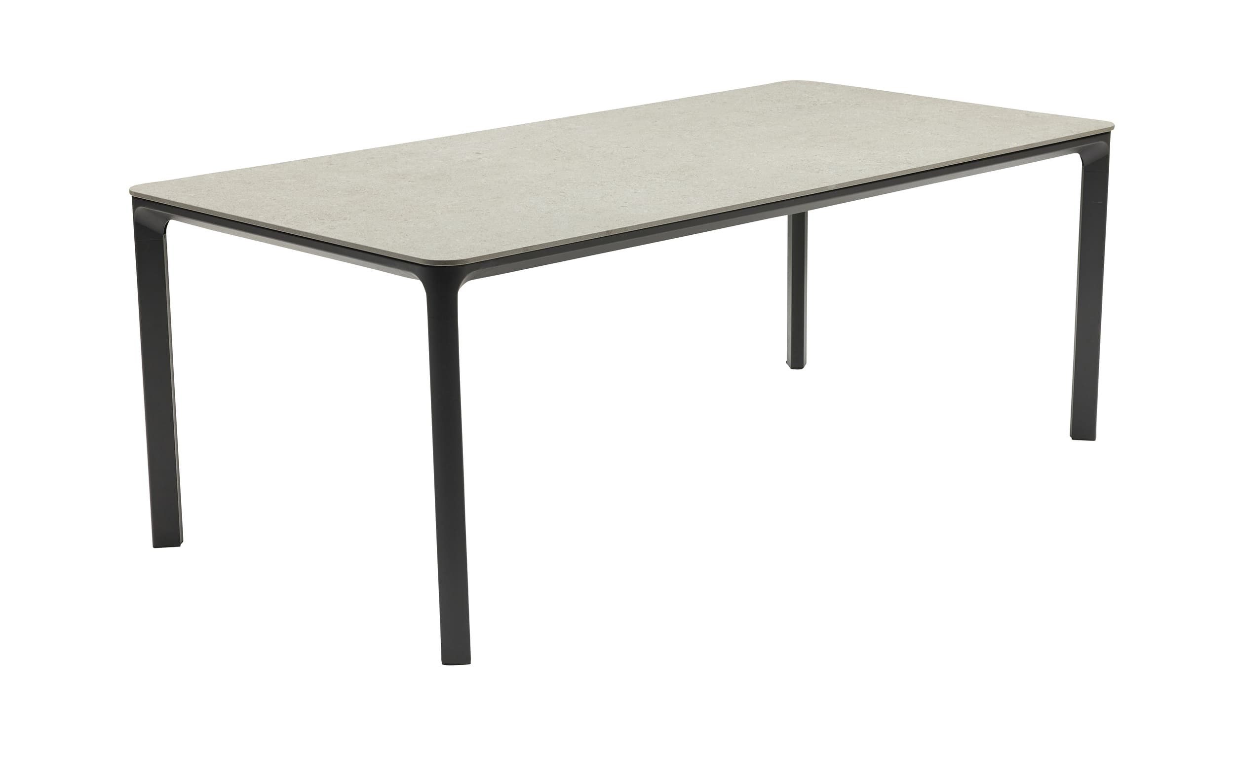 LC Garden Gartentisch Gartentisch »Stilo« Outdoortisch Sintered Stone Keramik Steingrau