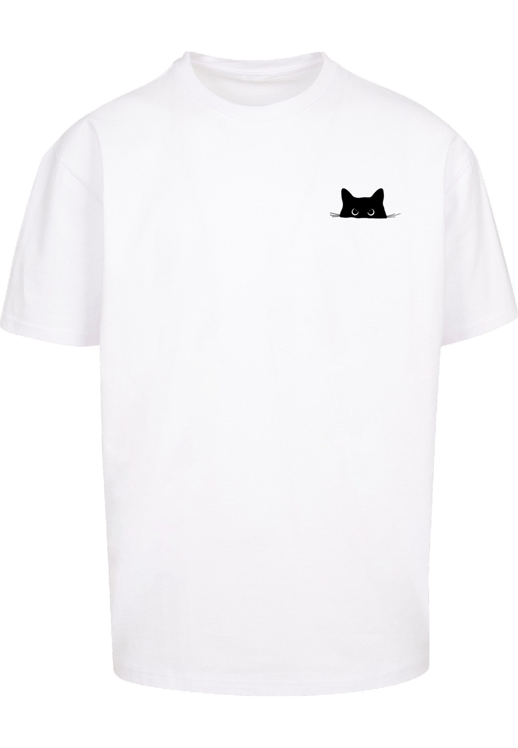 Merchcode T-Shirt Merchcode Halloween - Cat Tee (1-tlg)