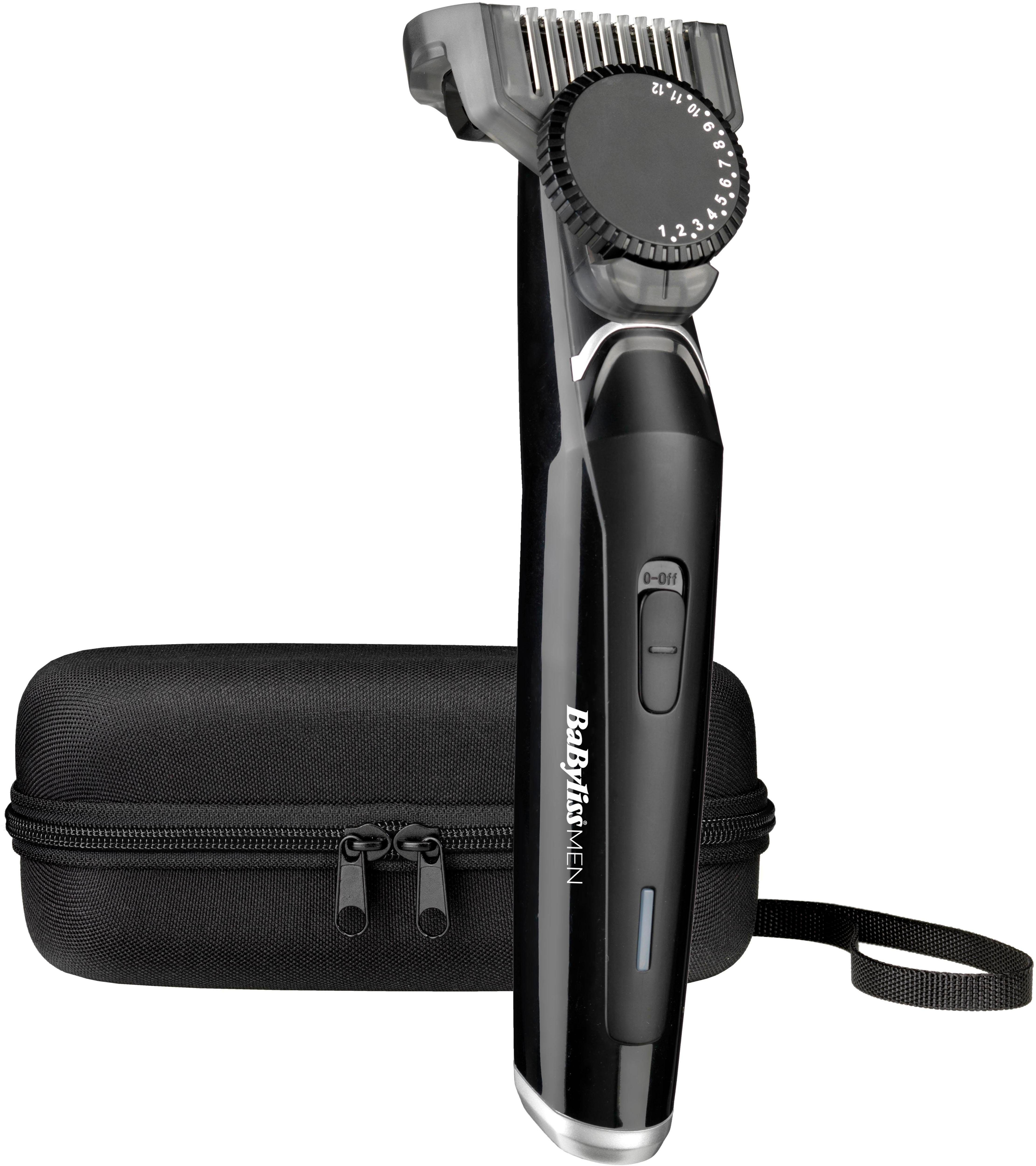 BaByliss Bartschneider T881E MEN Pro Beard, inkl. Etui 0,5 - 12mm, Klingen  und Führungskamm sind einfach abnehm- und abwaschbar