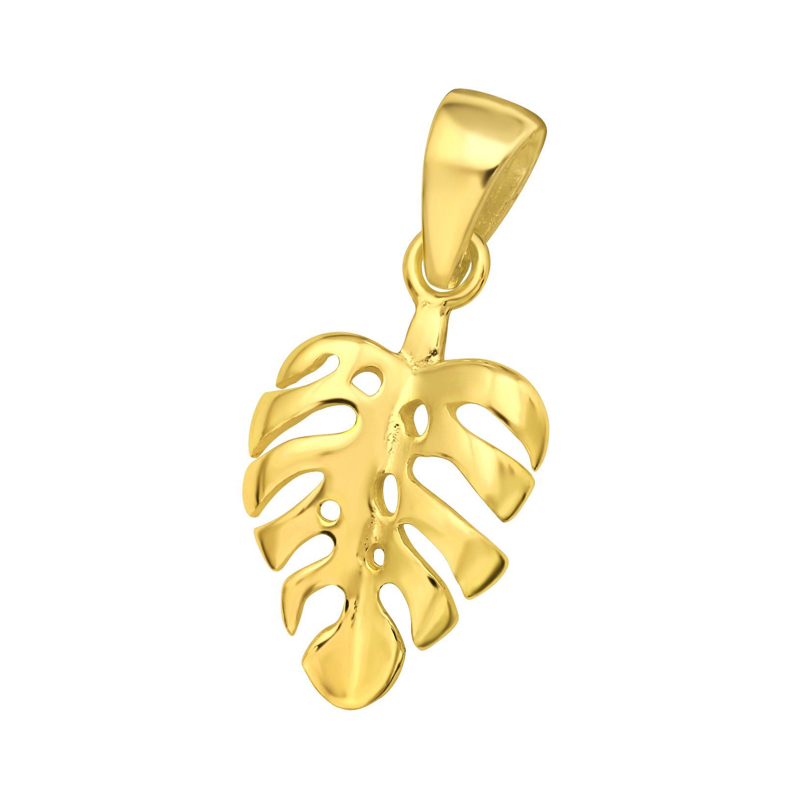 ALEXANDER YORK Kettenanhänger MONSTERA in Gold günstig online kaufen