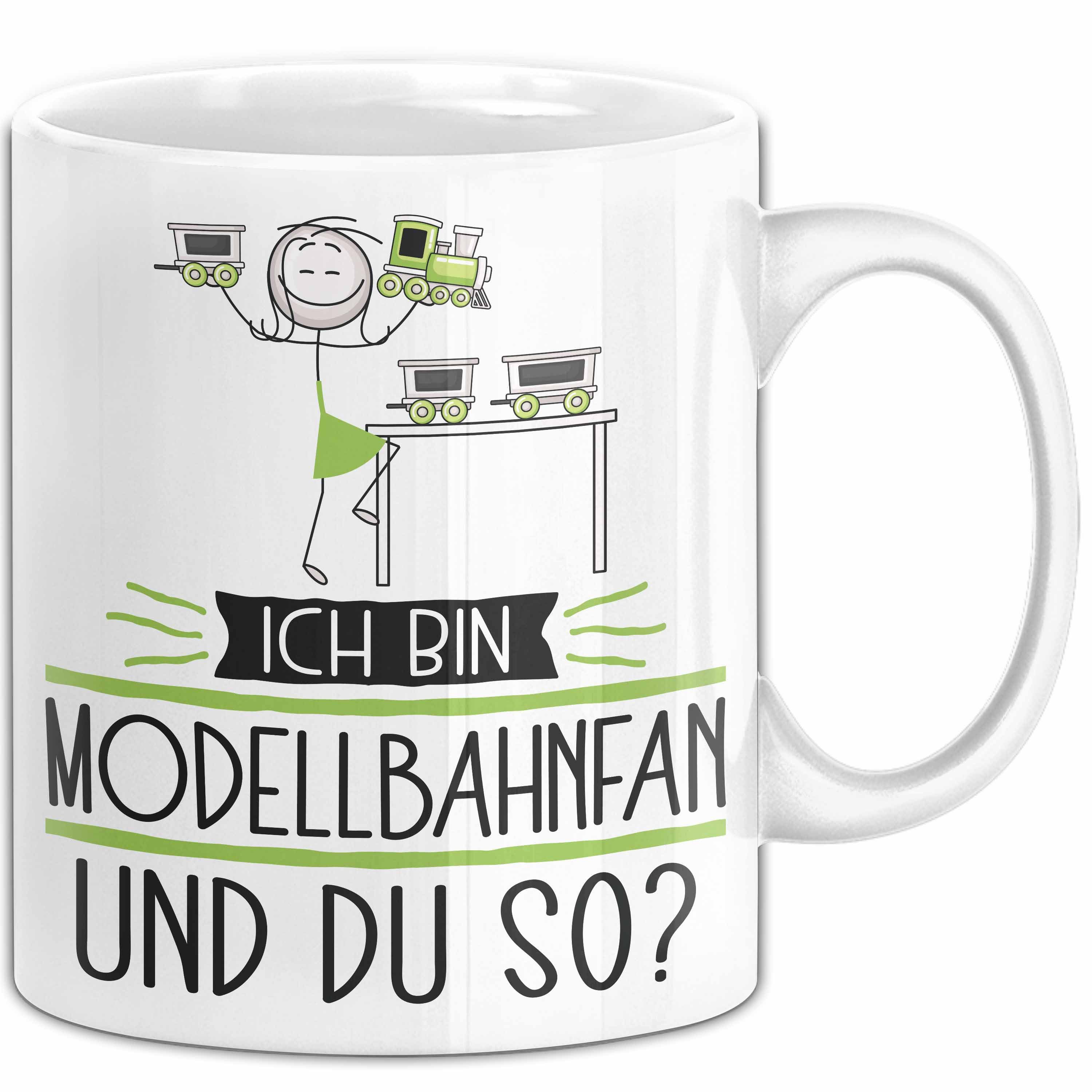 Trendation Tasse Modellbahnfan Tasse Geschenk Ich Bin Modellbahnfan Und Du So Geschen