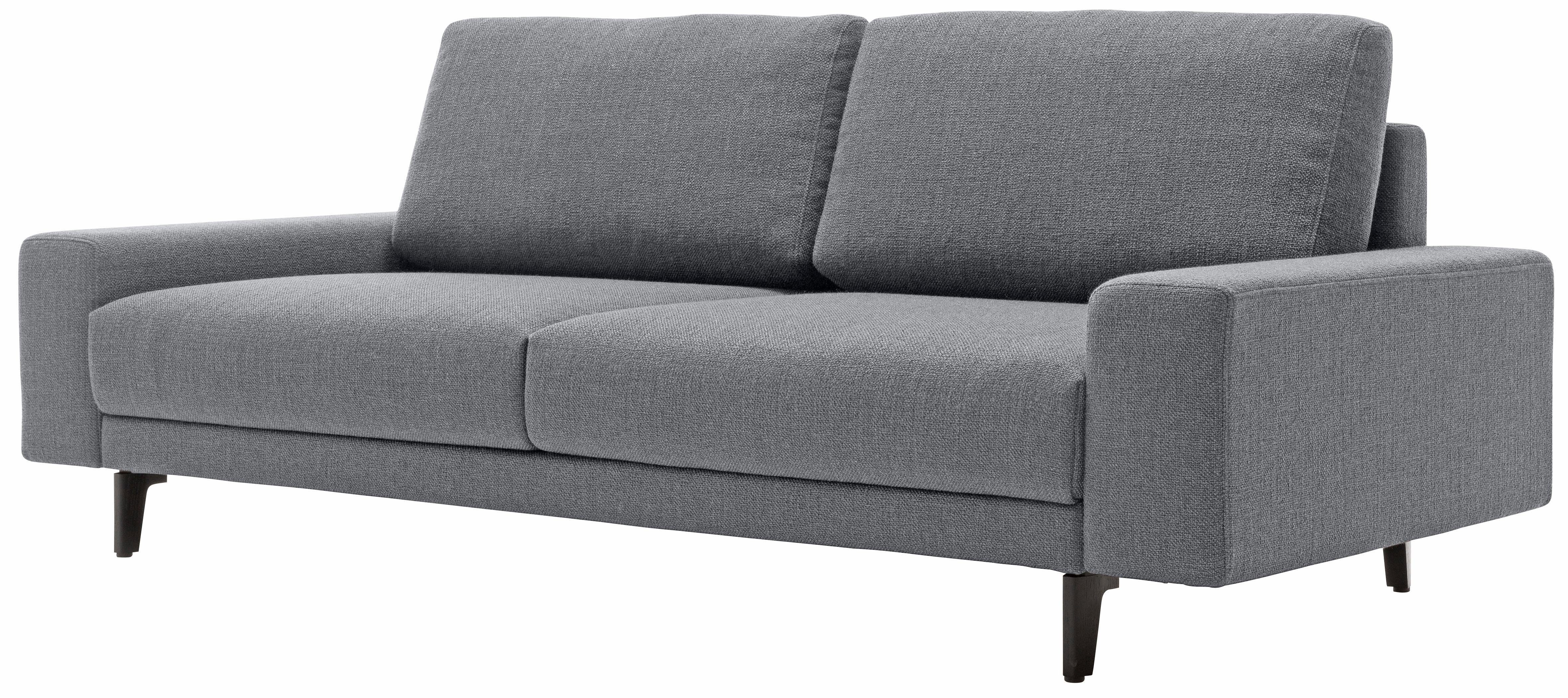 hülsta sofa 2-Sitzer hs.450, in cm Alugussfüße Breite umbragrau, niedrig, 180 Armlehne breit