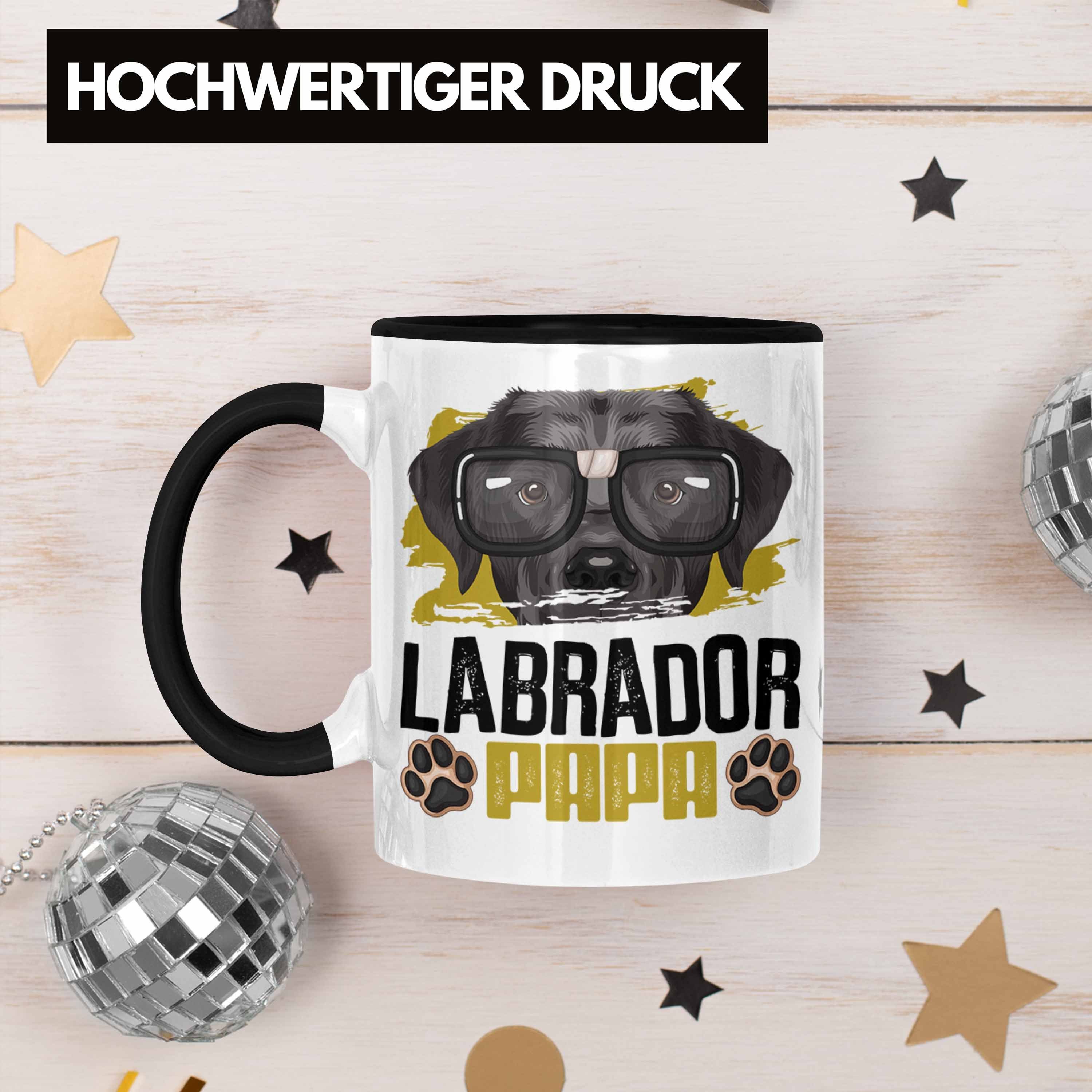 Tasse Geschenk Geschenkidee Schwarz Lab Labrador Spruch Trendation Tasse Besitzer Lustiger Papa