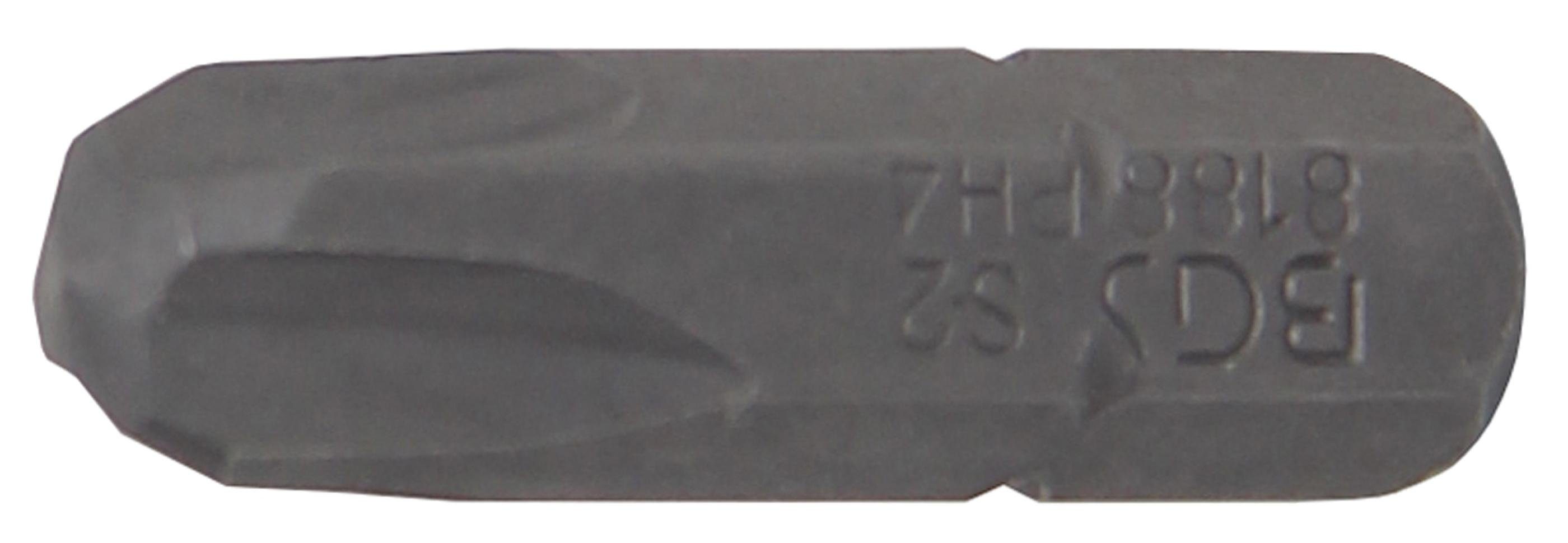 BGS technic Bit-Schraubendreher Bit, Antrieb Außensechskant 6,3 mm (1/4), Kreuzschlitz PH4