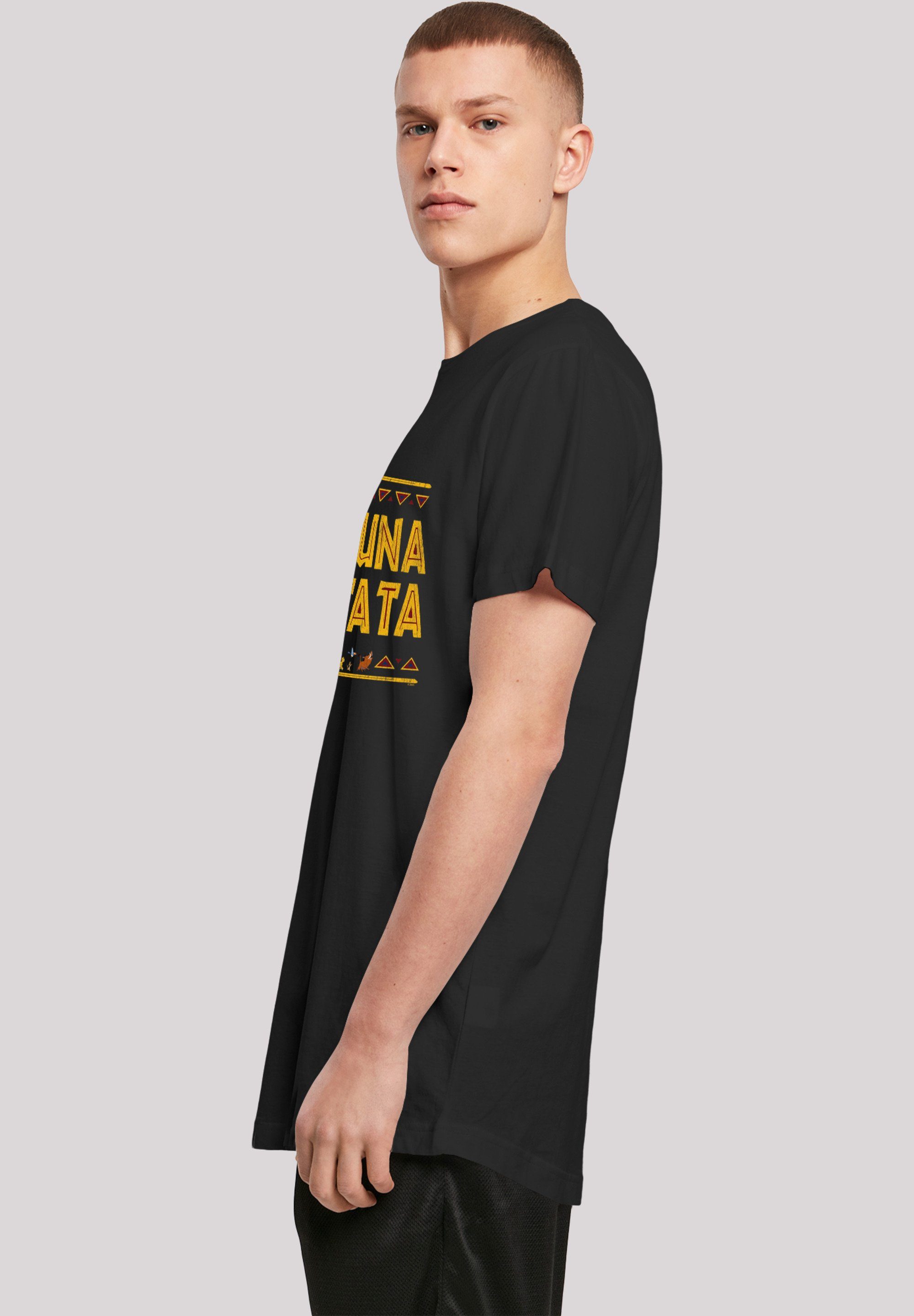 Matata' F4NT4STIC König schwarz Hakuna der T-Shirt Löwen Print