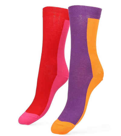 LIBERTAD Wandersocken »2er Pack LIBERTAD Rewind Mid High Socken komfortable Herren Strümpfe in klassischem Print Outdoor-Socken Mehrfarbig«
