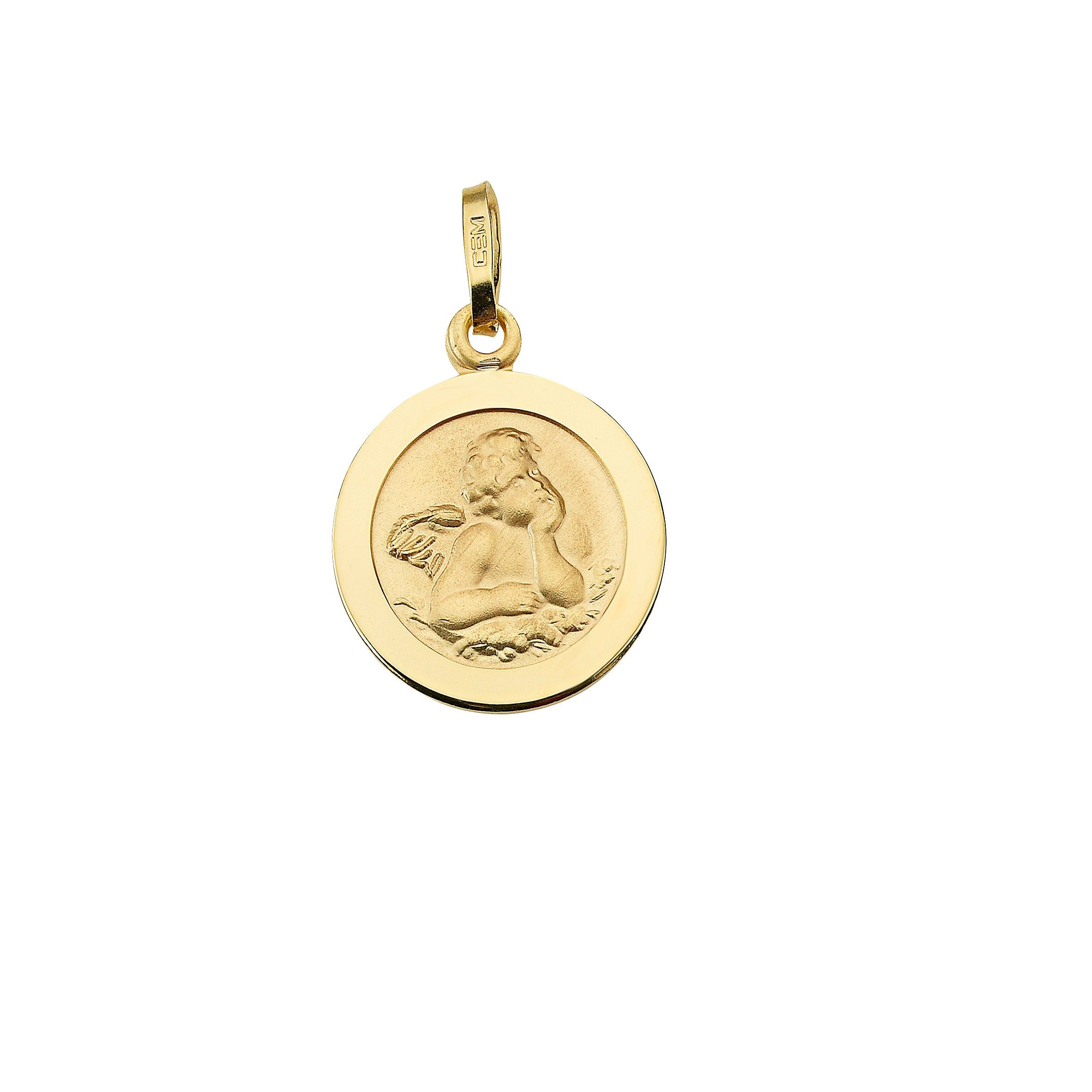 Firetti Kettenanhänger Schmuck Geschenk Gold 333 Halsschmuck Anhänger mit Engelmotiv