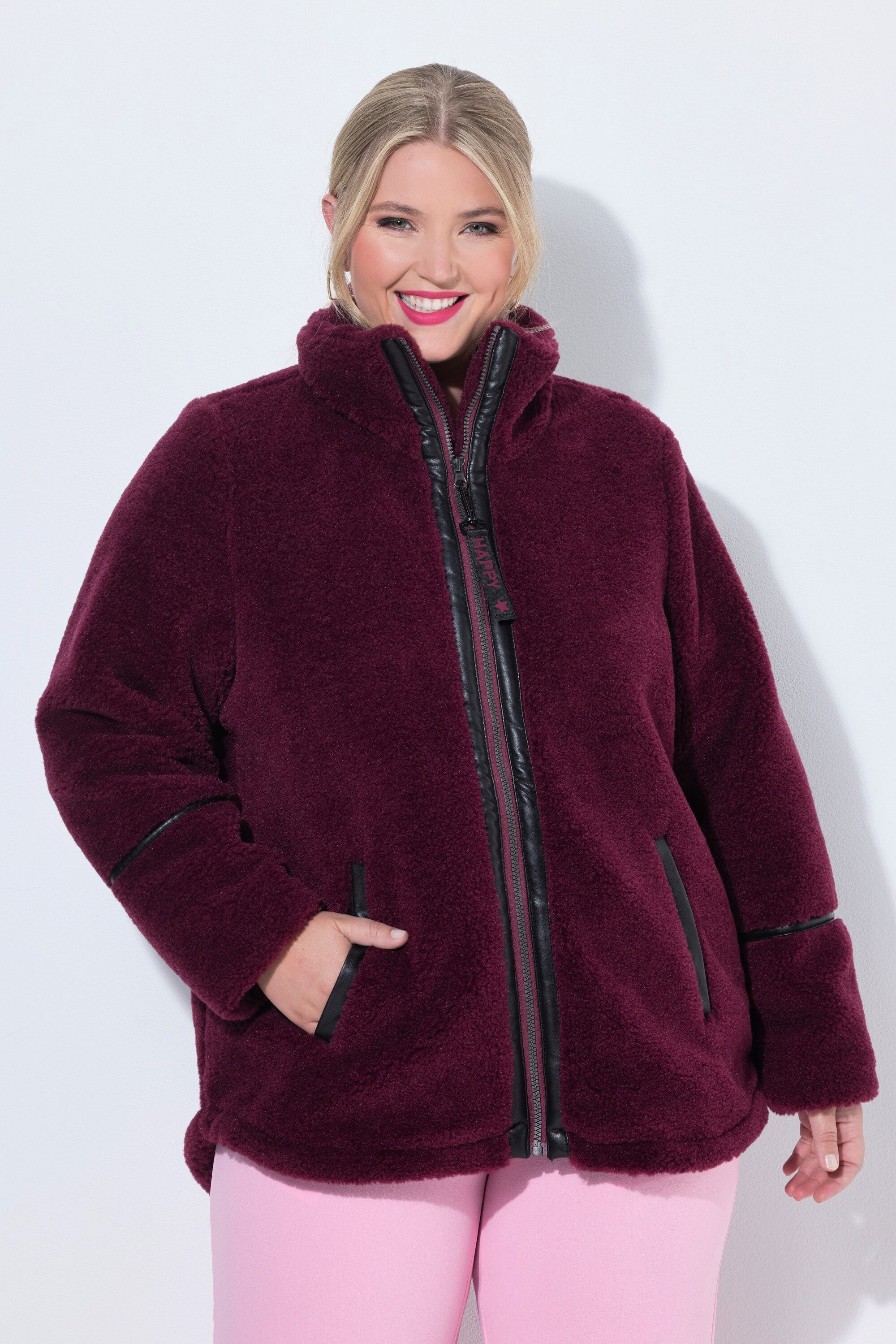 Angel of Style Parka FakeFur-Jacke Komfort Fit Kunstfellbesatz Stehkragen