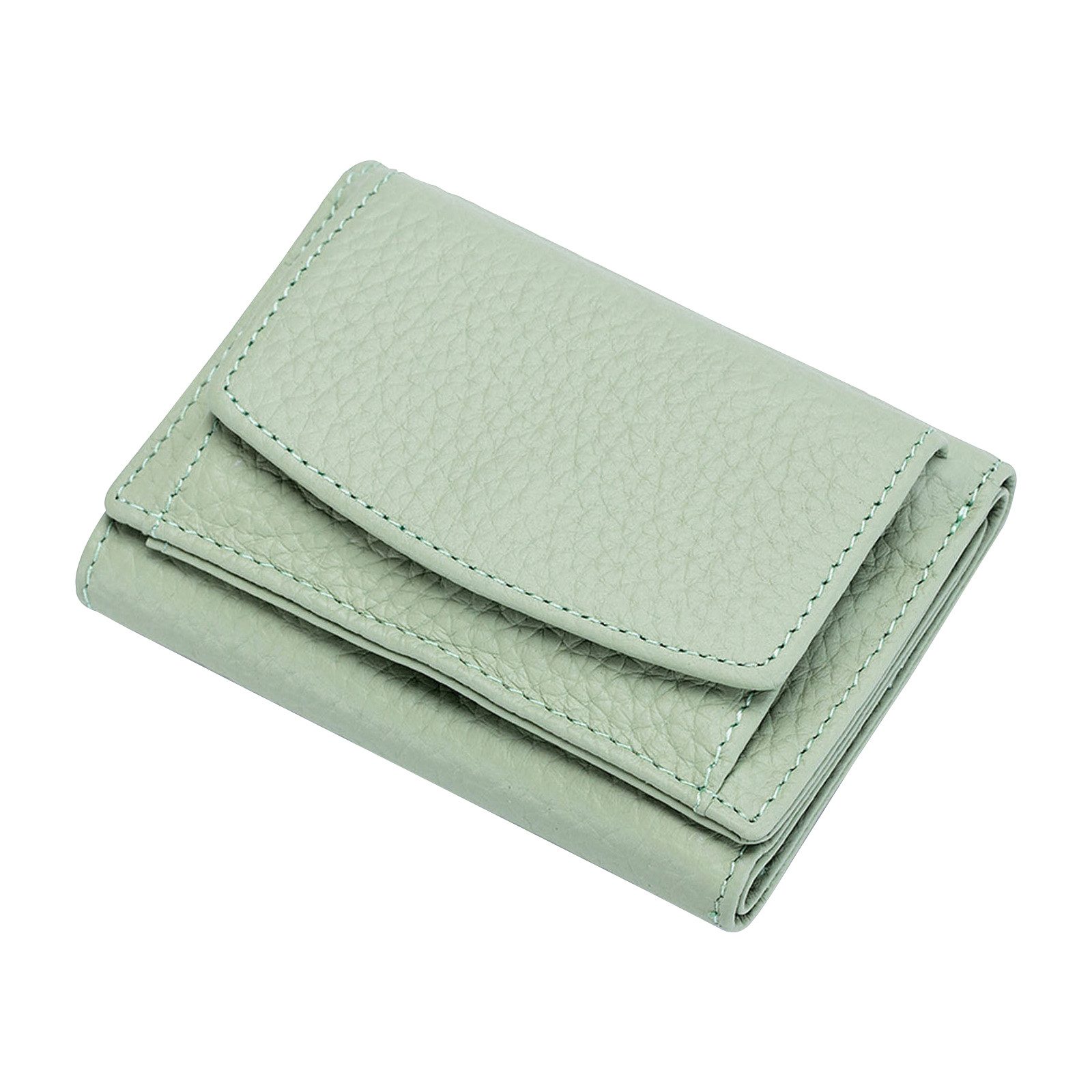 REDOM Geldbörse Damen Geldbeutel Geld Beutel Portemonnaie Portmonee Weich Kurz (Frauen Handtasche Ledergeldbörse Brieftasche mit 6 Kartenfächer, 1-tlg., Slim Wallet, Frauen, Tragbar, Kreditkartenetui, Kartenetui, Kartenhalter), 10 x 7 x 3 cm NFC RFID-Schutz mit Druckknopf und Münzfach
