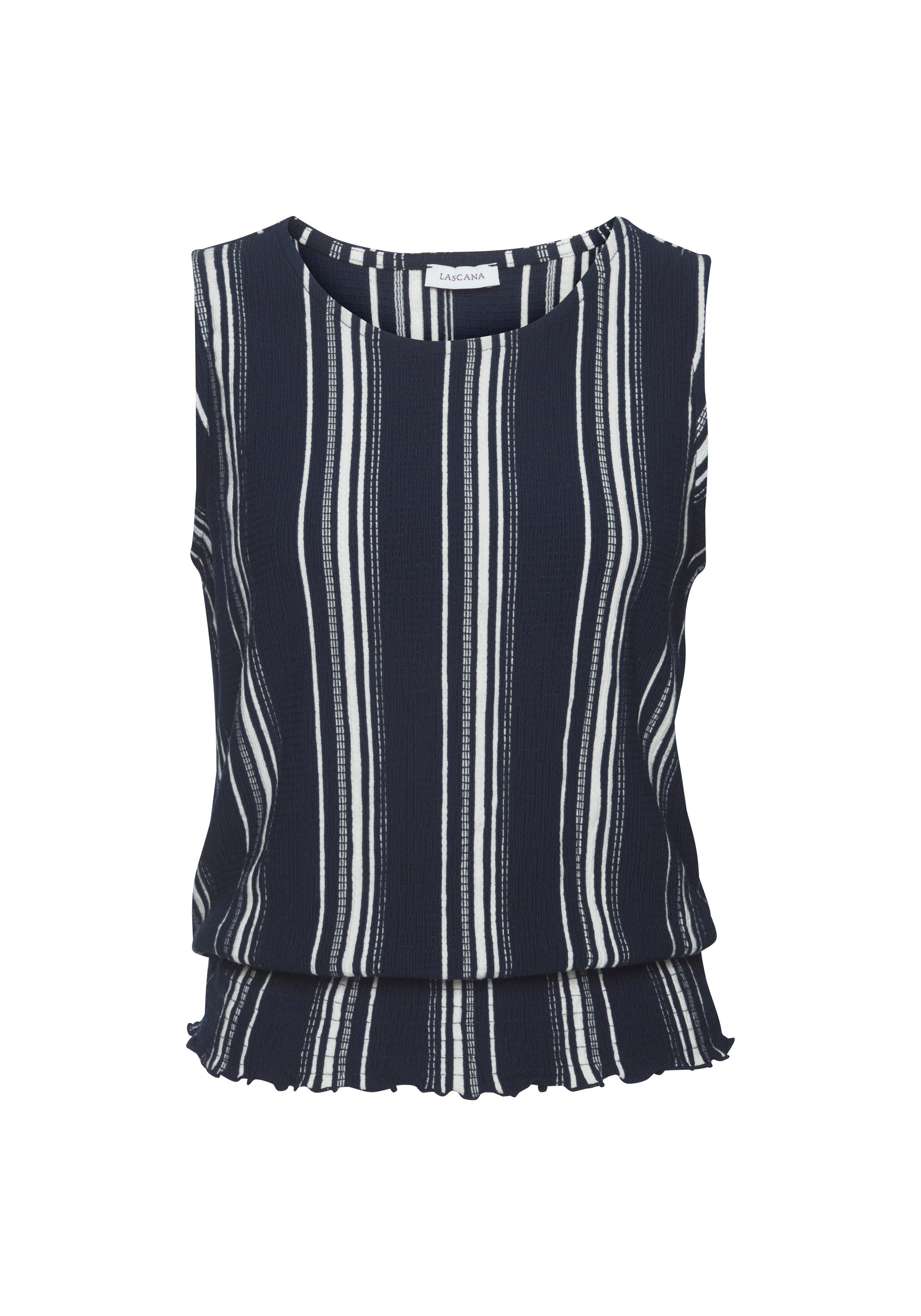 LASCANA Tanktop aus strukturierter Ware, sommerliches Top mit Streifen. € 26,99