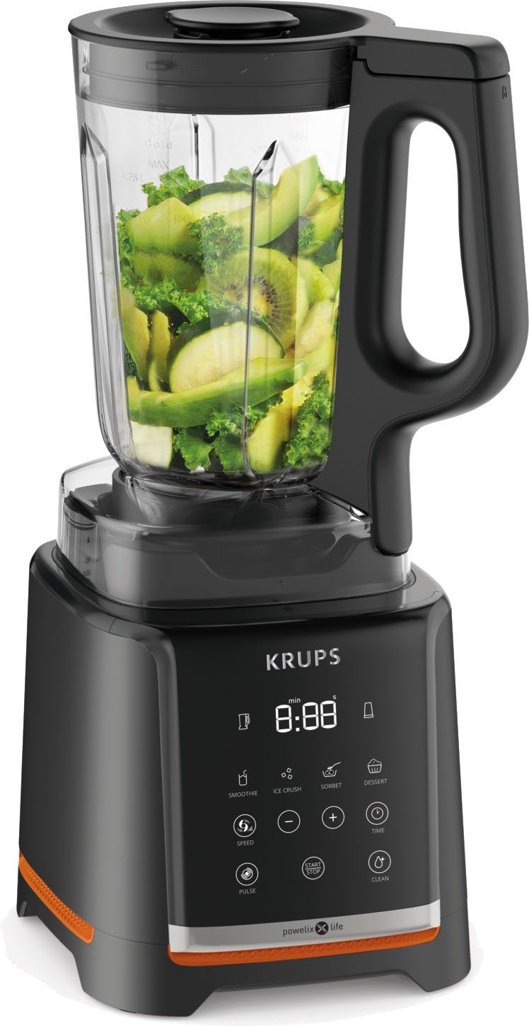 Krups Standmixer KB9158 InfinyMix, 1600 W, 1,75 L Tritanbehälter, inkl. Stampfer und Rezeptheft, 35.000 U/Min.