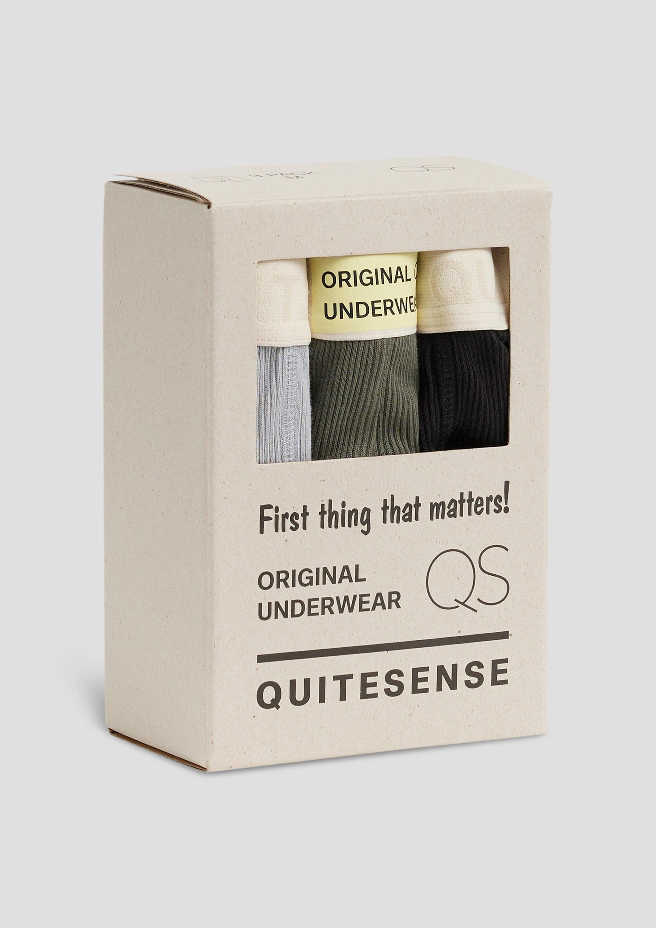 QS Boxershorts Boxershort Retro-Boxershorts im 3er-Pack günstig online kaufen