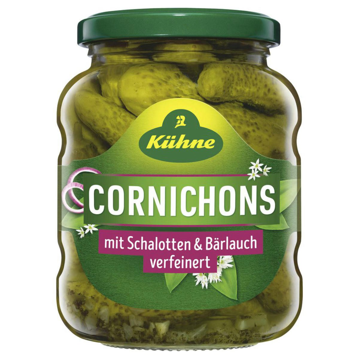 Kühne Gemüsekonserve, Kühne Cornichons Schalotten&Bärlauch