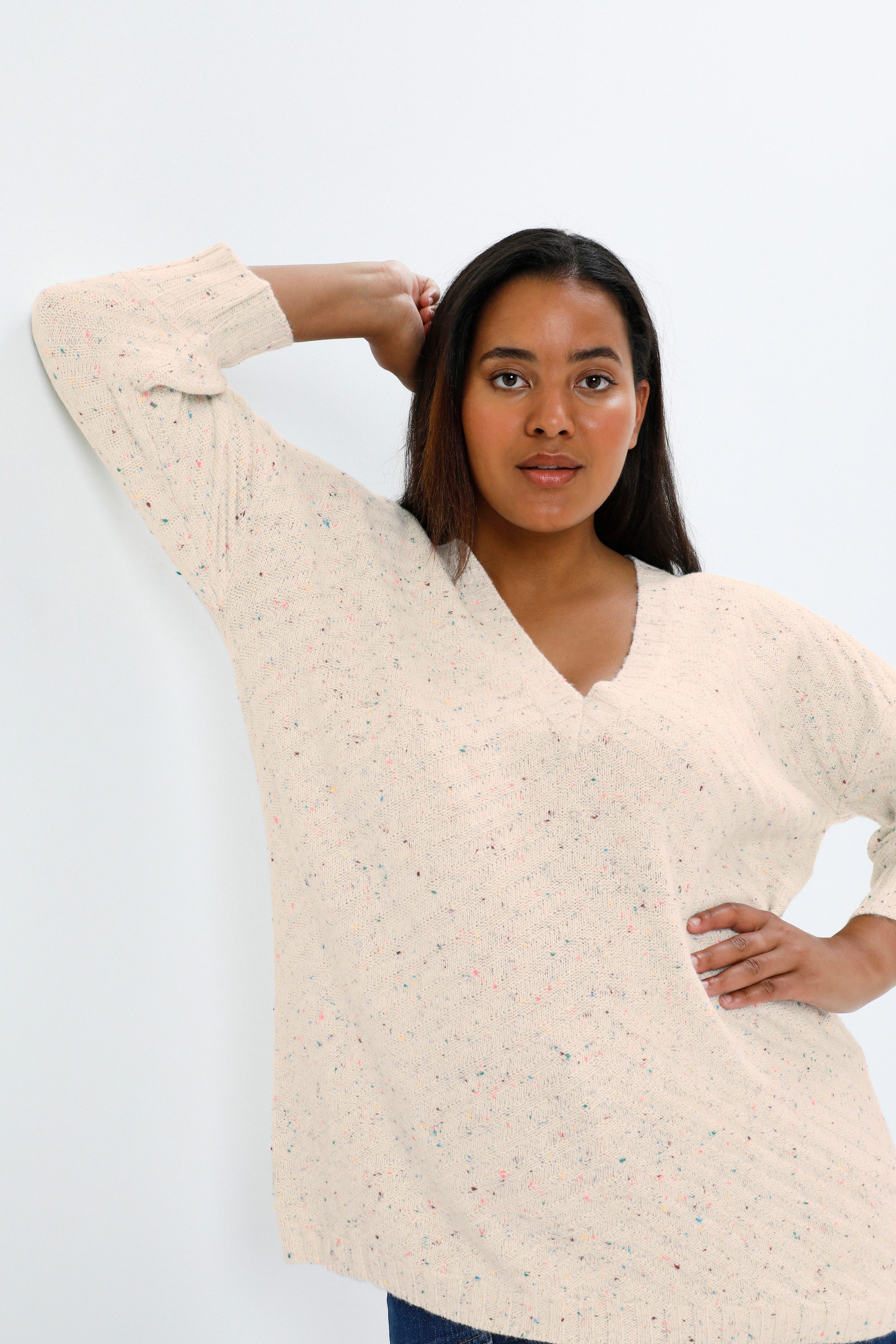 KAFFE Curve Strickpullover Strickpullover KCmaggi Große Größen