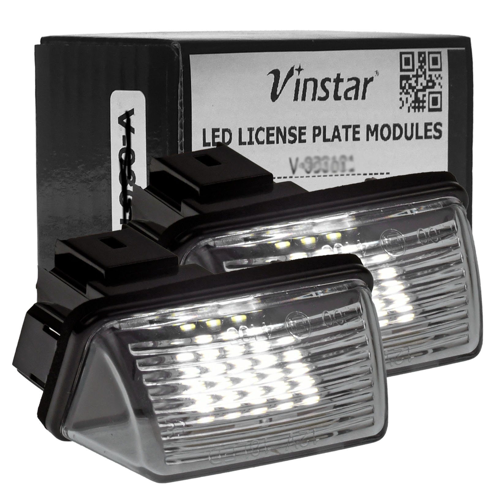 Vinstar KFZ-Ersatzleuchte LED Kennzeichenbeleuchtung E-geprüft für CITROEN, CITROEN C3 C4 C5 Berlingo Saxo Xsara I