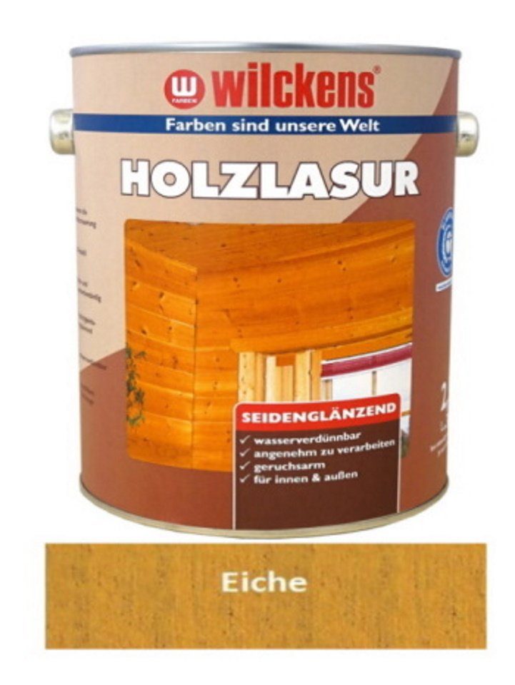 Wilckens Farben Lasur 2,5 Eiche Liter Holzlasur Seidenglänzend