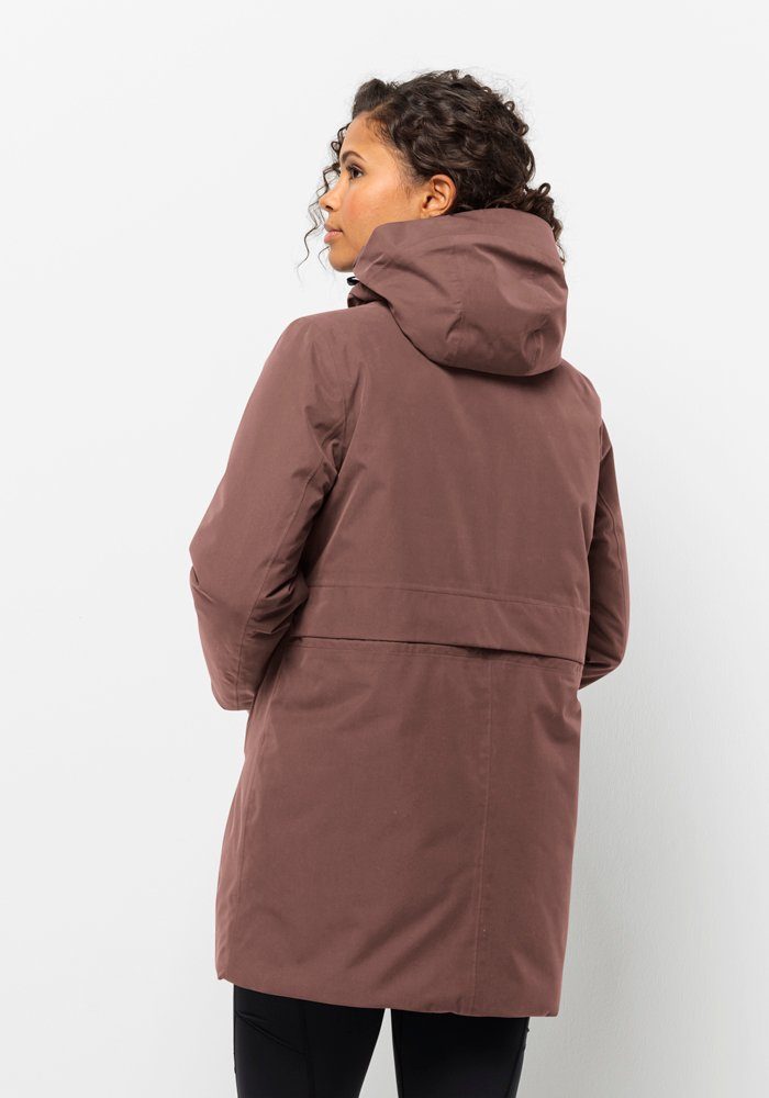 Jack Wolfskin Funktionsmantel SALIER COAT wild-ginger