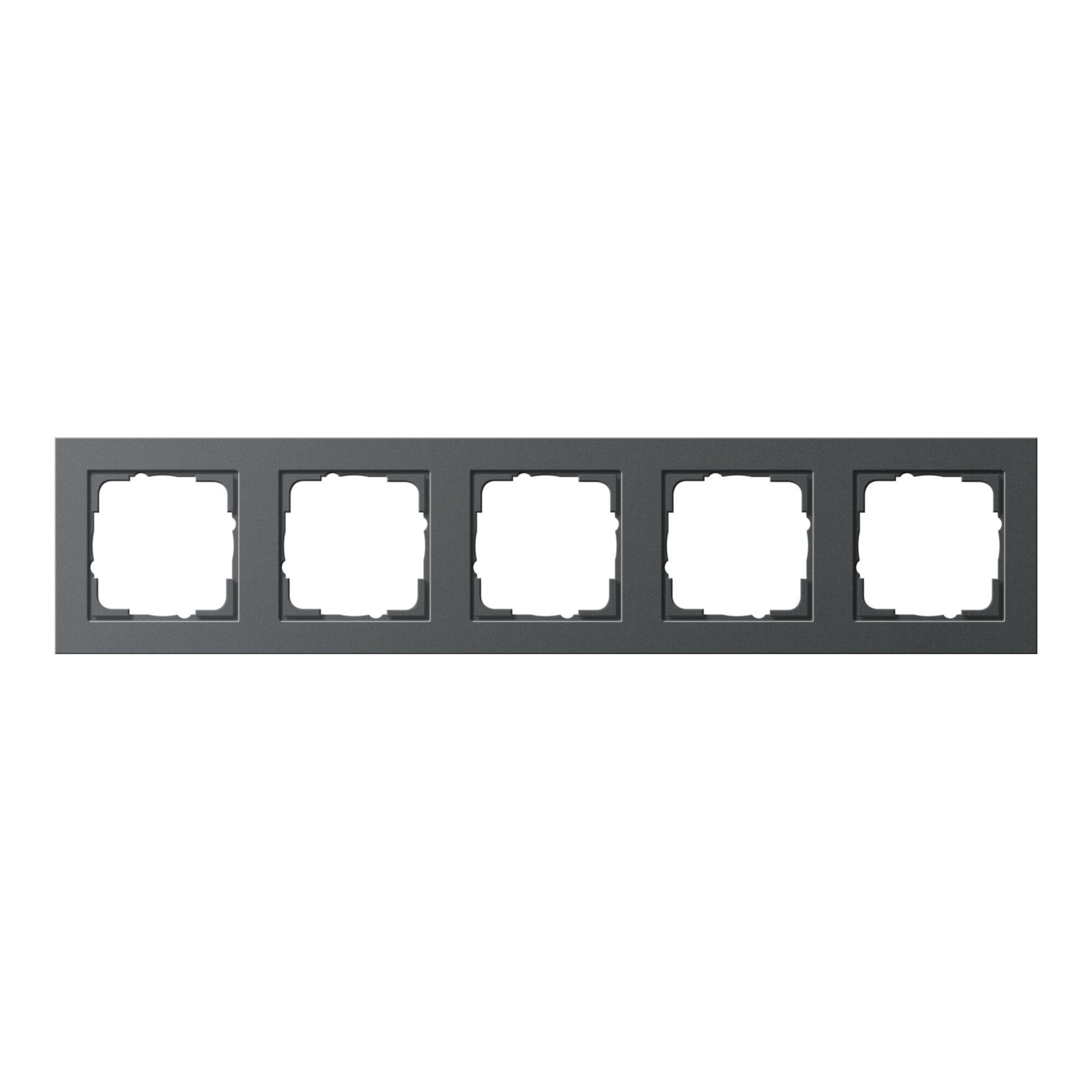 GIRA Abdeckplatte Gira Abdeckrahmen 5f.anth E2 021523
