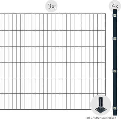 Arvotec Einstabmattenzaun ESSENTIAL 120 zum Aufschrauben, (Set), Zaunhöhe 120 cm, Zaunlänge 2 - 60 m