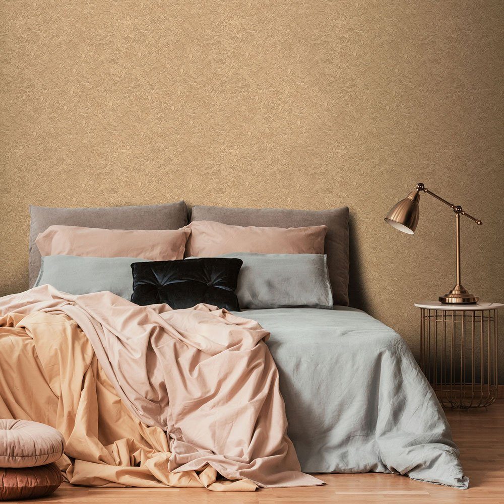 Erismann Vliestapete Abstrakt Marmor Gold Metallic Elle Decoration 10330-30