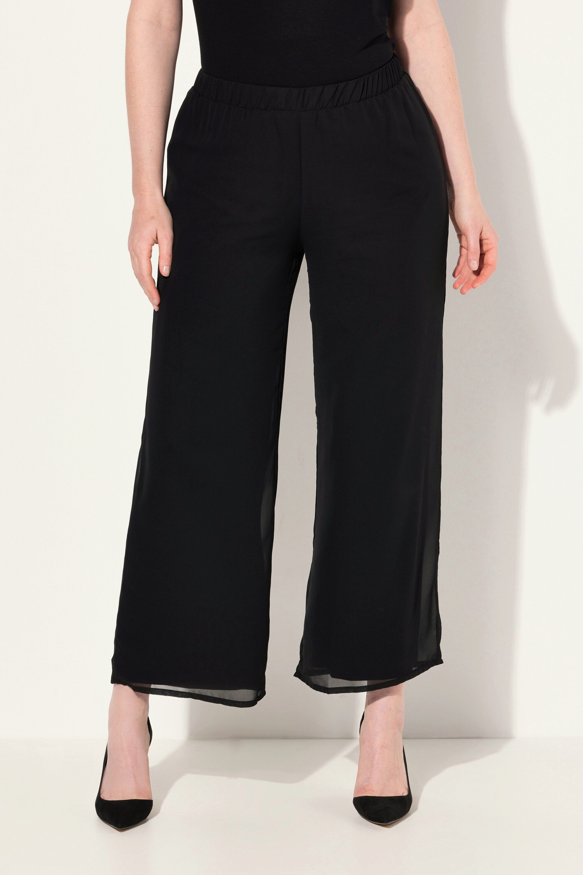 Ulla Popken Schlupfhose Chiffonhose doppellagig weites günstig online kaufen
