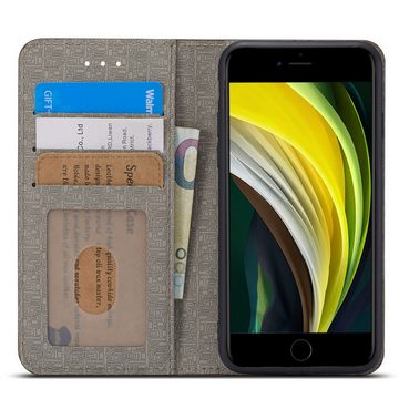 FITSU Handyhülle Handytasche für iPhone SE 2020 Hülle 4,7 Zoll, Handyhülle für iPhone SE 2020 Schutzhülle, Flip Case mit Kartenfach