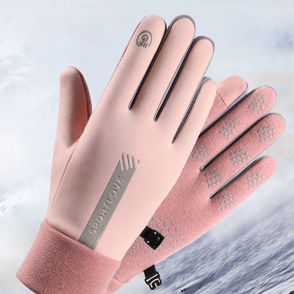 Winddichte Sport-Touchscreen-Wärmehandschuhe, Blusmart pink Thermo-Sporthandschuhe Fahrradhandschuhe girl