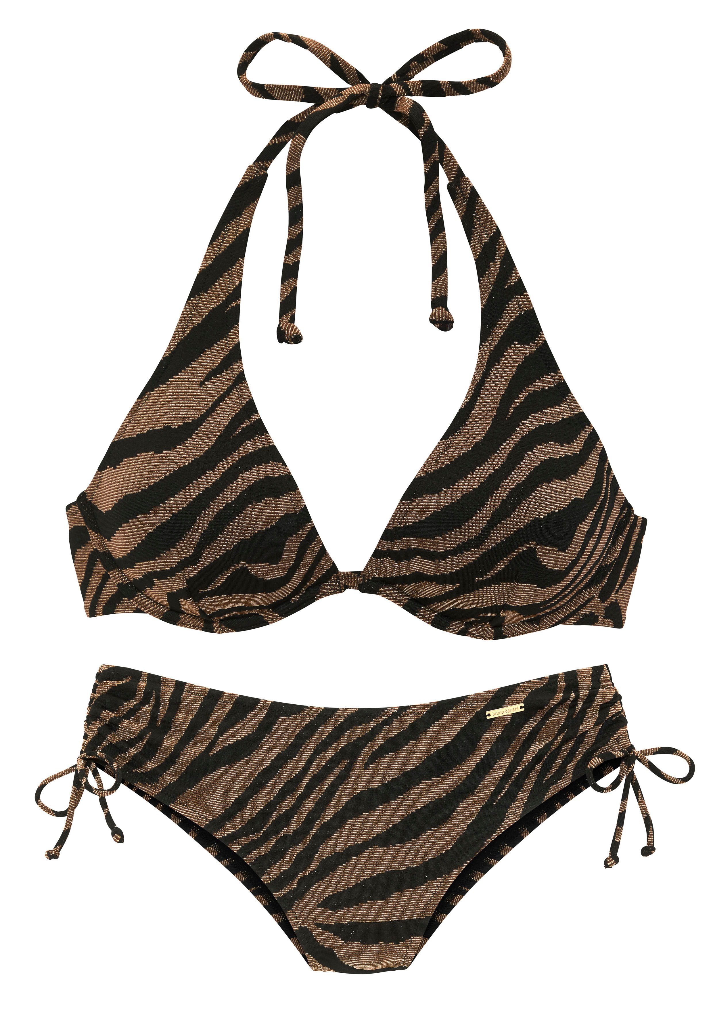 Bruno Banani Bügel-Bikini in zweifarbiger Animal-Optik günstig online kaufen