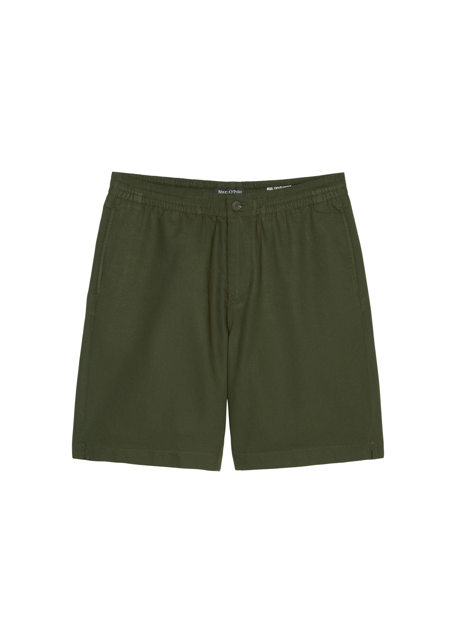 Shorts aus Bio-Baumwolle O'Polo und Marc Leinen grün