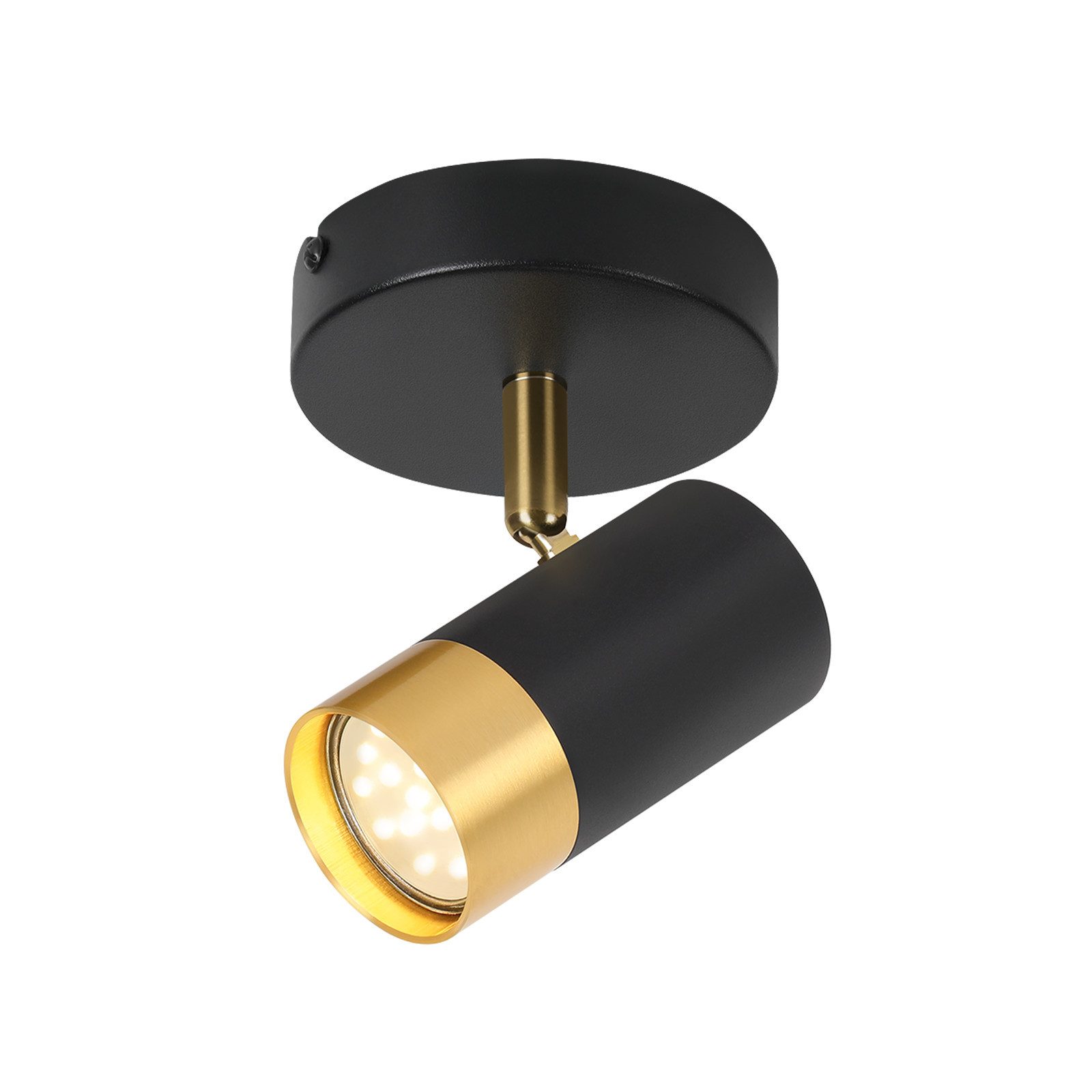 Nettlife Deckenstrahler GU10 Flurlampe Schwarzgold 350° günstig online kaufen