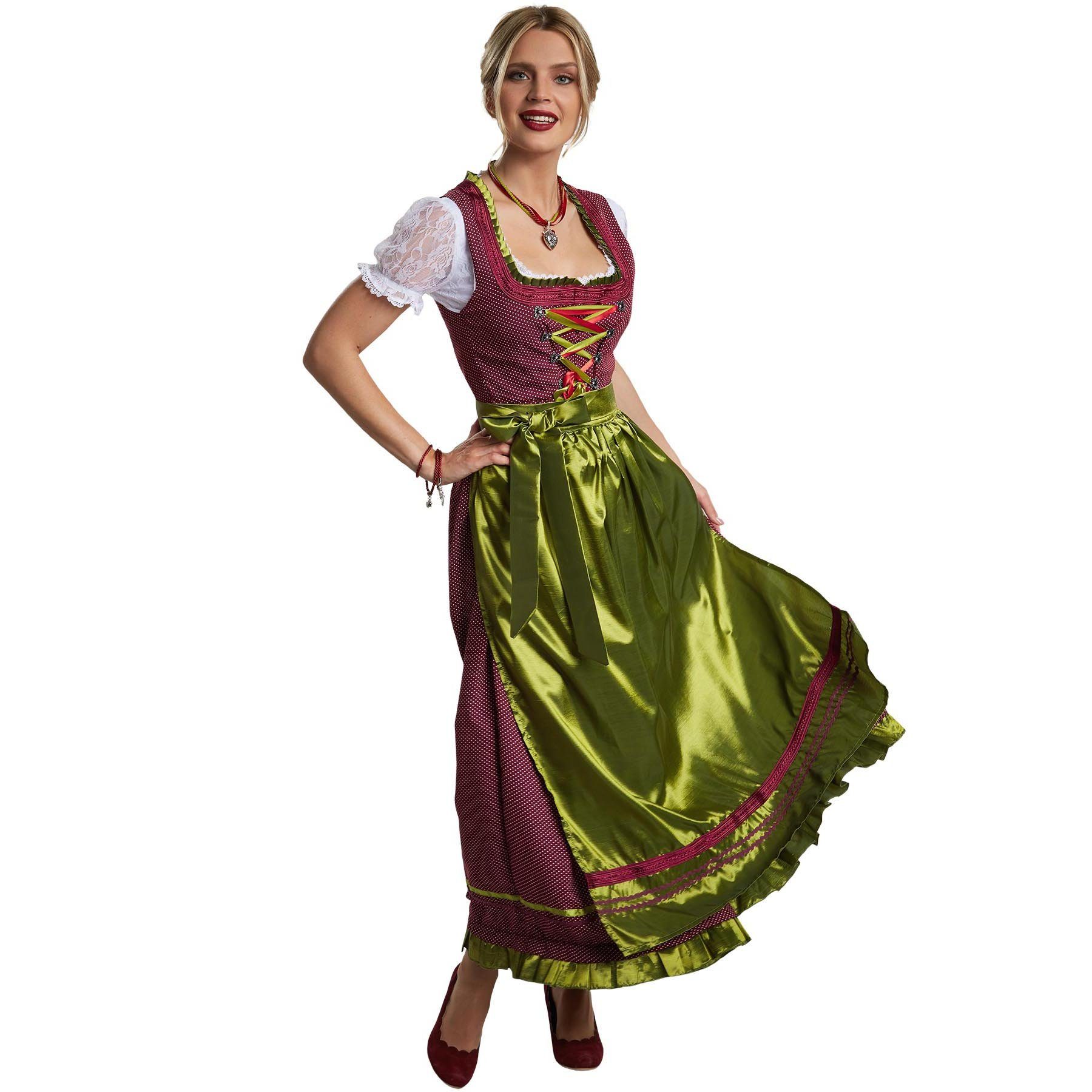 Dirndl Frauenkostüm Maxi-Dirndl Ruhpolding Modell 2